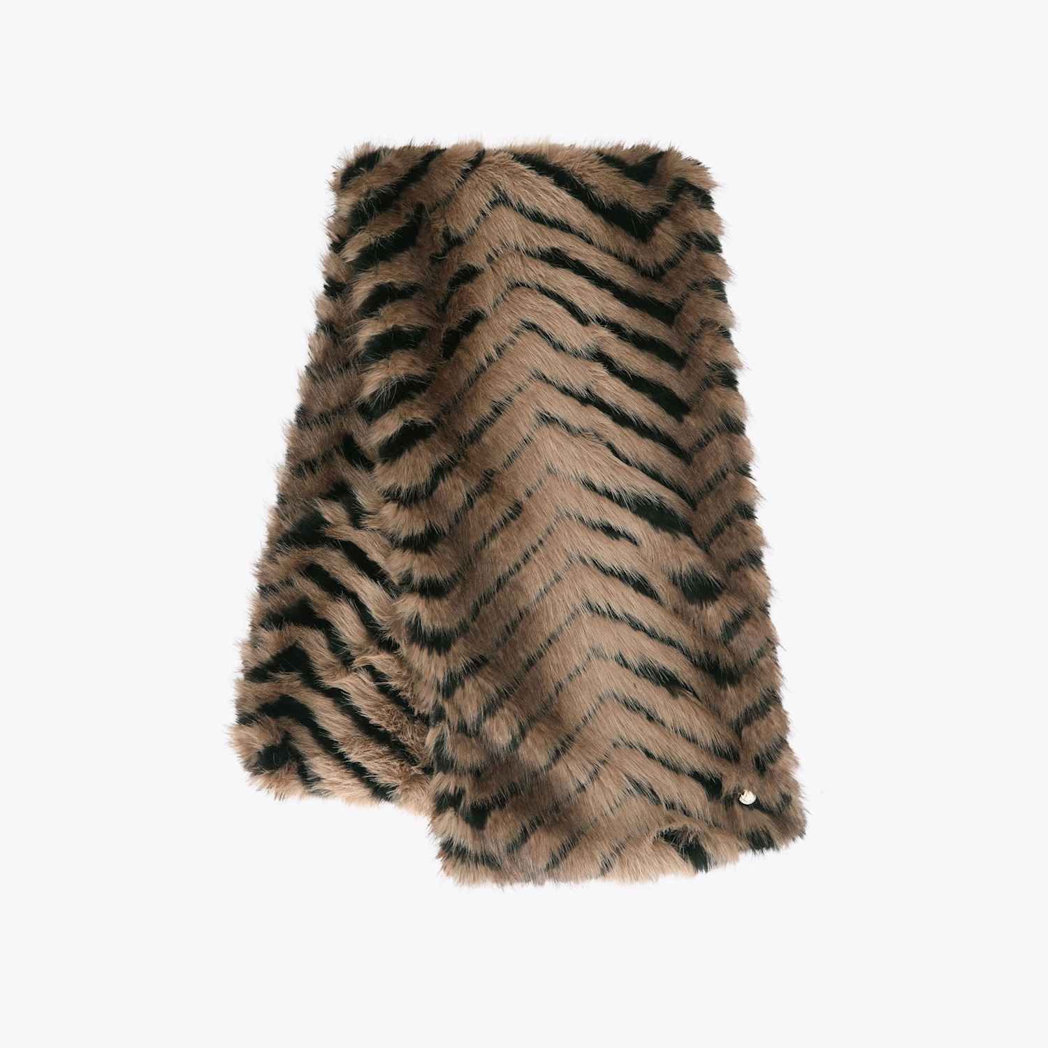 Carvela Women's Faux Fur Scarf - Beige Mix - Available at M&S