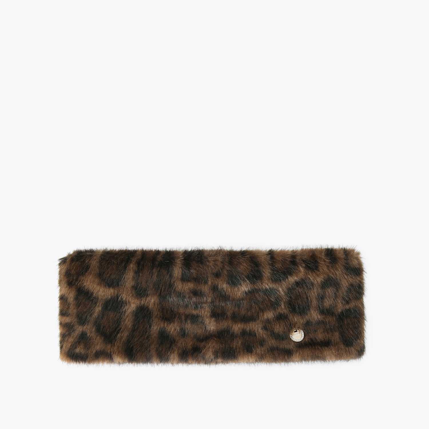 Carvela Women's Faux Fur Leopard Print Headband - Brown Mix - Available at M&S