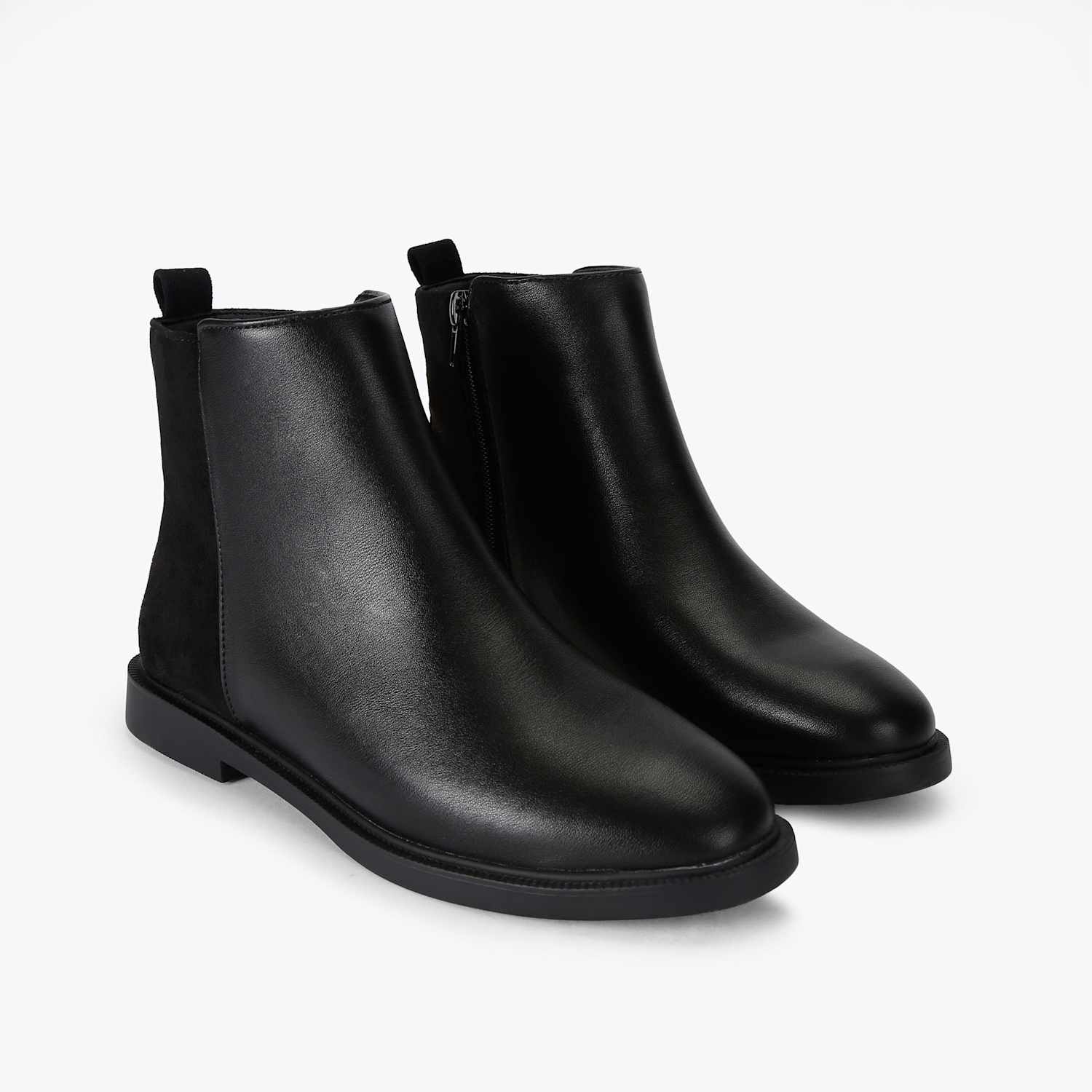 Kurt Geiger Women's Flat Round Toe Ankle Boots - 5 - Black - Available at M&S