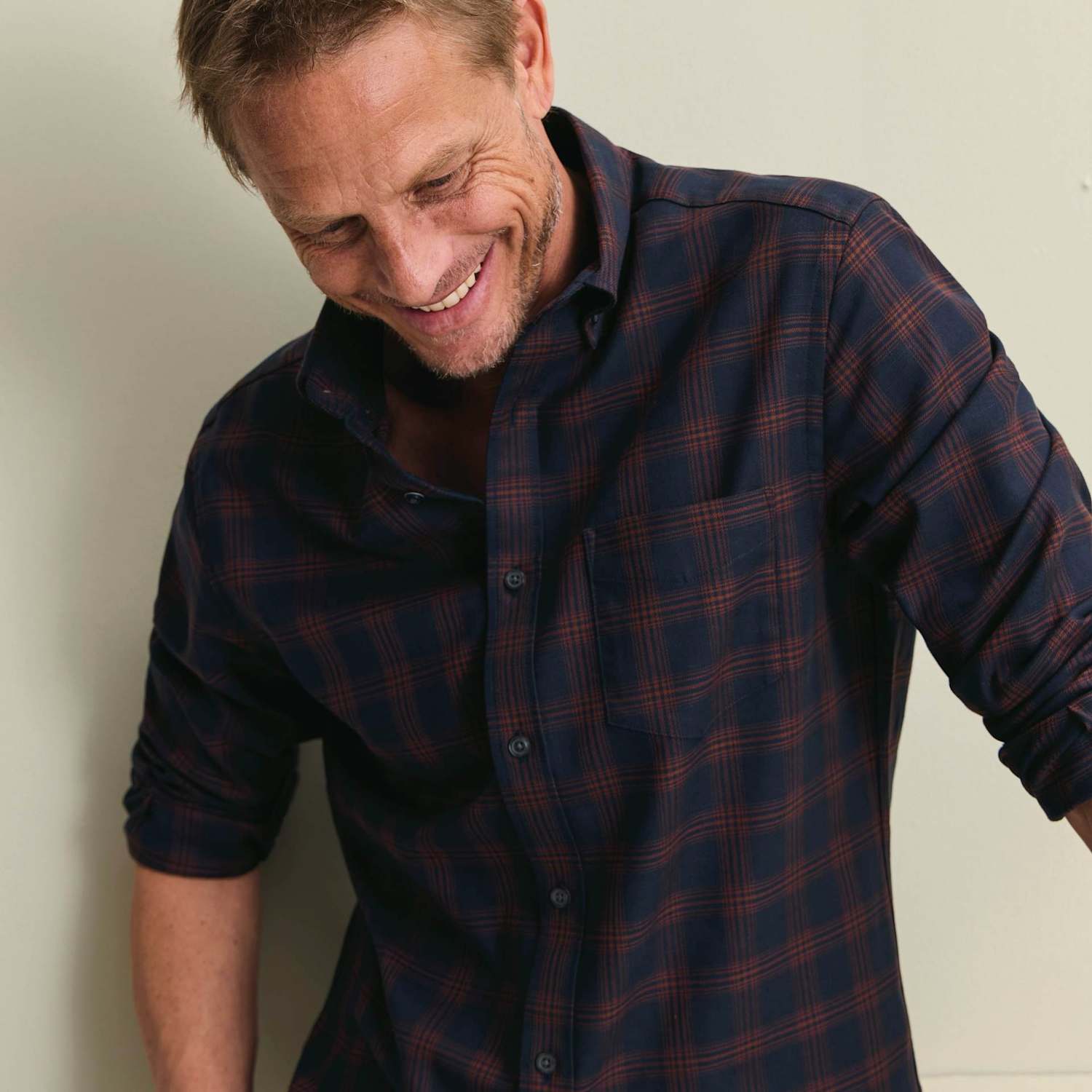 Charles Tyrwhitt Men's Regular Fit Non Iron Pure Cotton Check Twill Shirt - M - Navy Mix - Available at M&S