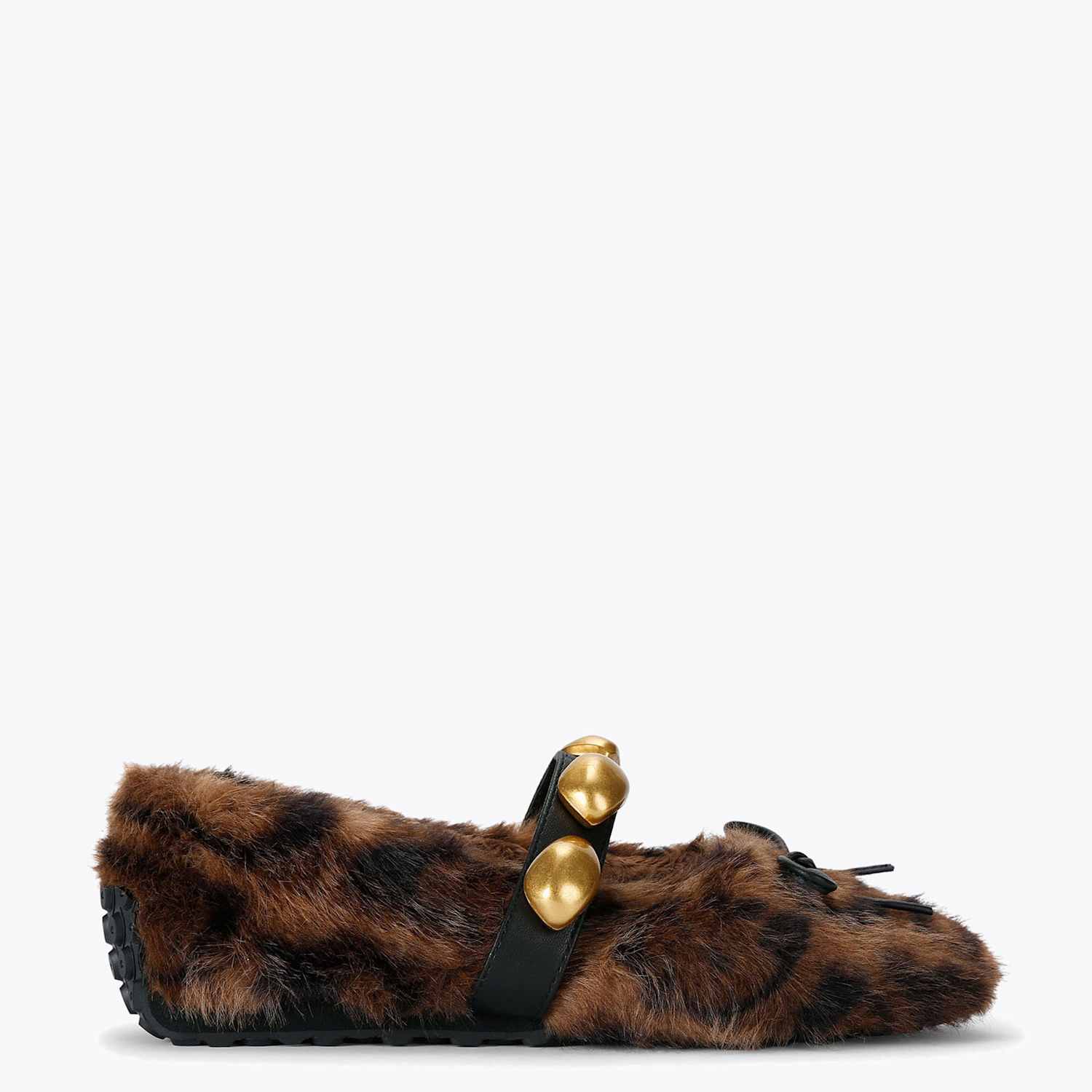 Steve Madden Women's Toasted Leopard Print Faux Fur Buckle Pump Slippers - 8 - Brown - Available at M&S