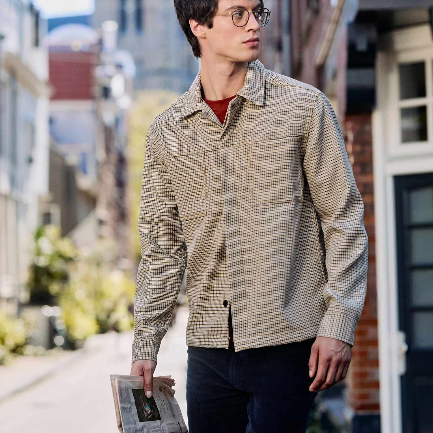 Regatta Men's Relaxed Fit Overshirt - XL - Beige Mix - Available at M&S