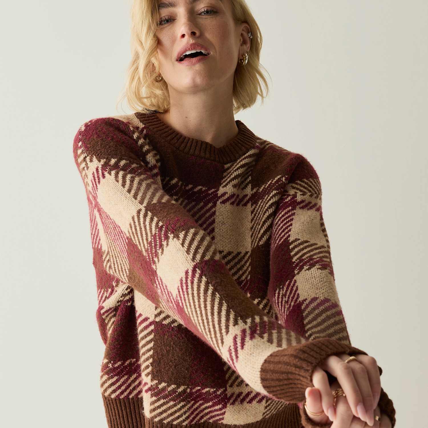 Regatta Women's Relaxed Jumper - 16 - Red Mix - Available at M&S