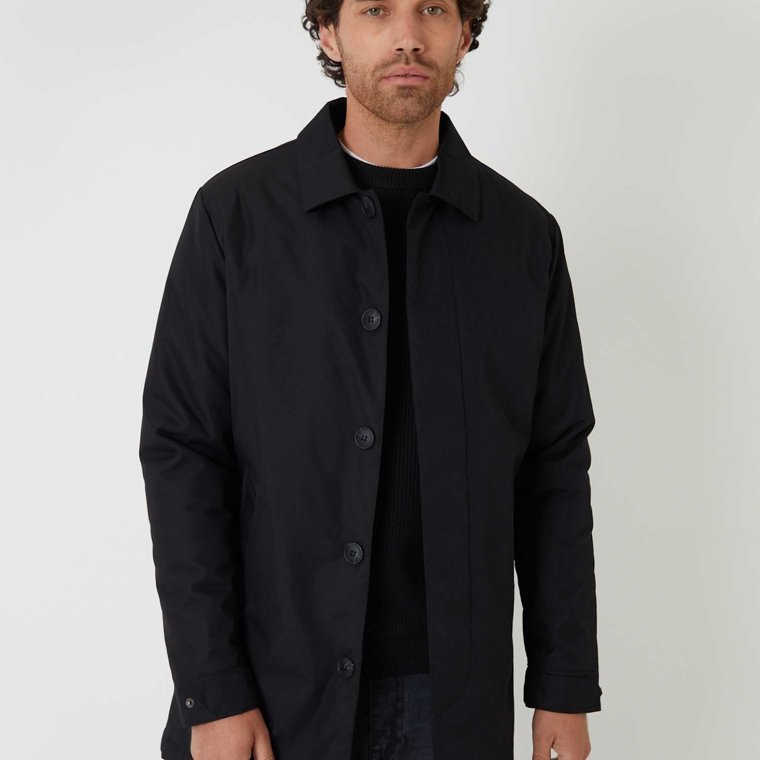Threadbare Men's Showerproof Padded Anorak - M - Black - Available at M&S