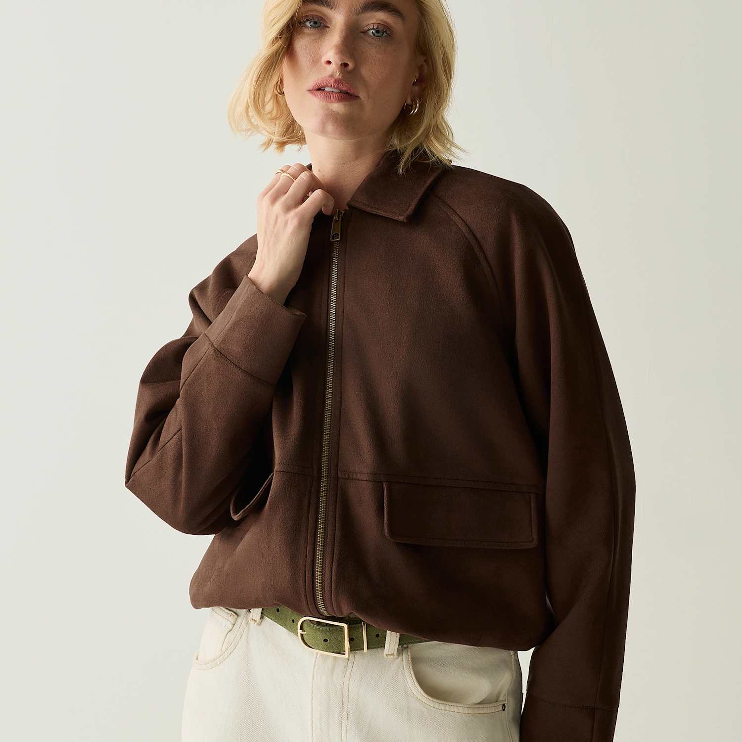 Regatta Women's Cropped Bomber Jacket - 12 - Brown - Available at M&S