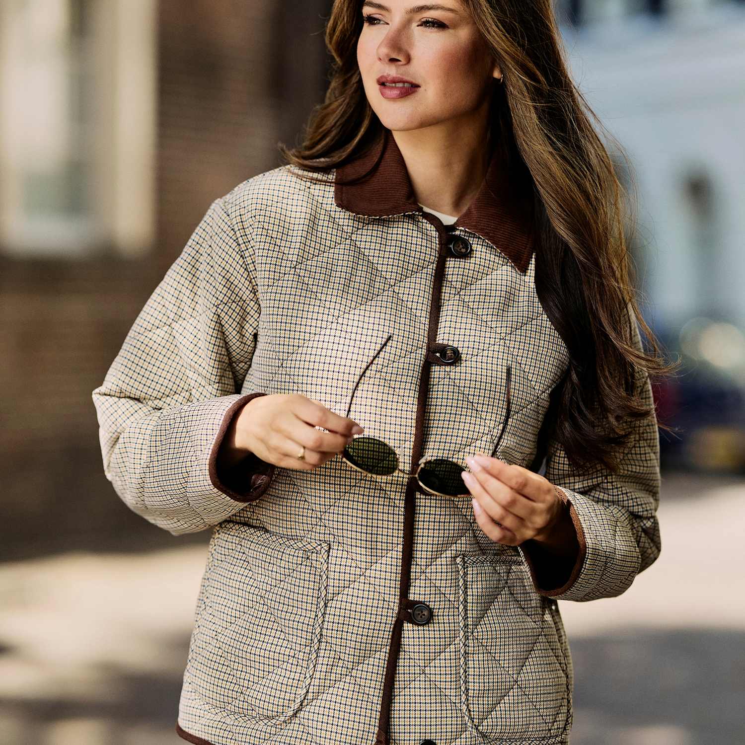 Regatta Women's Quilted Collared Jacket - 20 - Beige Mix - Available at M&S