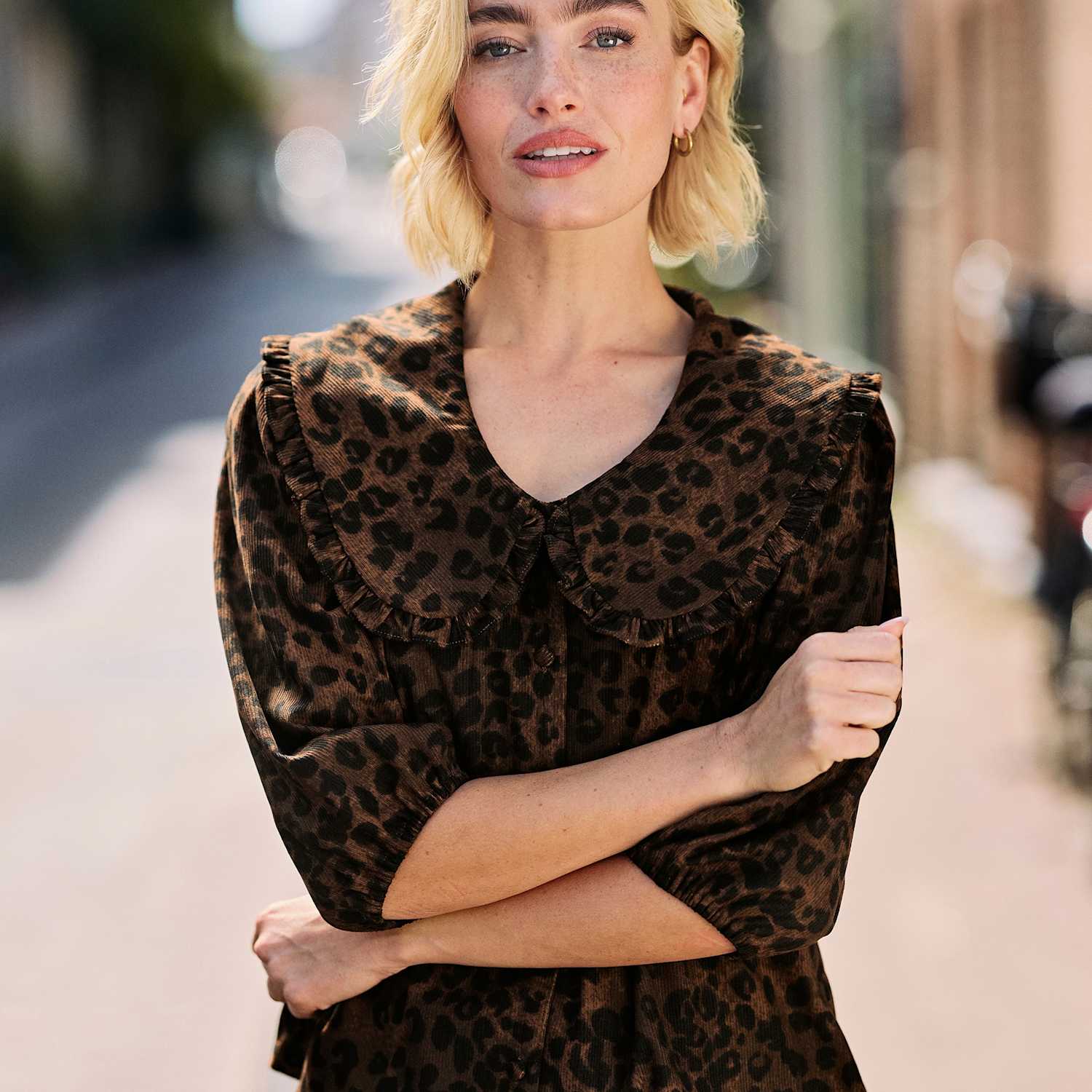 Regatta Women's Cord Collared Relaxed Blouse - 8 - Brown Mix - Available at M&S