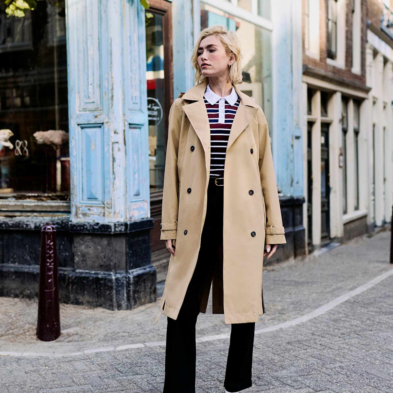 Regatta Women's Waterproof Belted Hooded Longline Trench Coat - 14 - Beige - Available at M&S