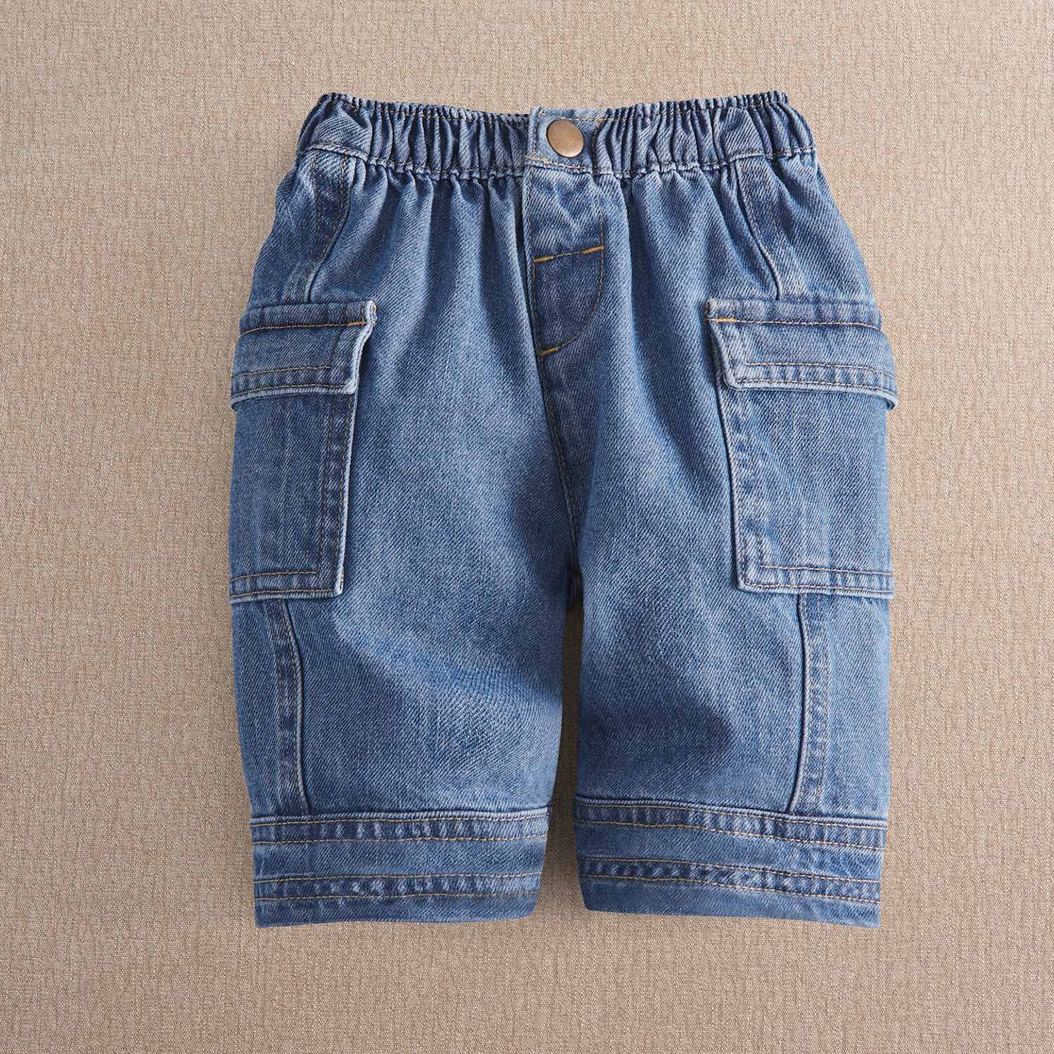 Mamas & Papas Boys Straight Pure Cotton Jeans (0-3 Yrs) - 18-24 Months - Blue - Available at M&S