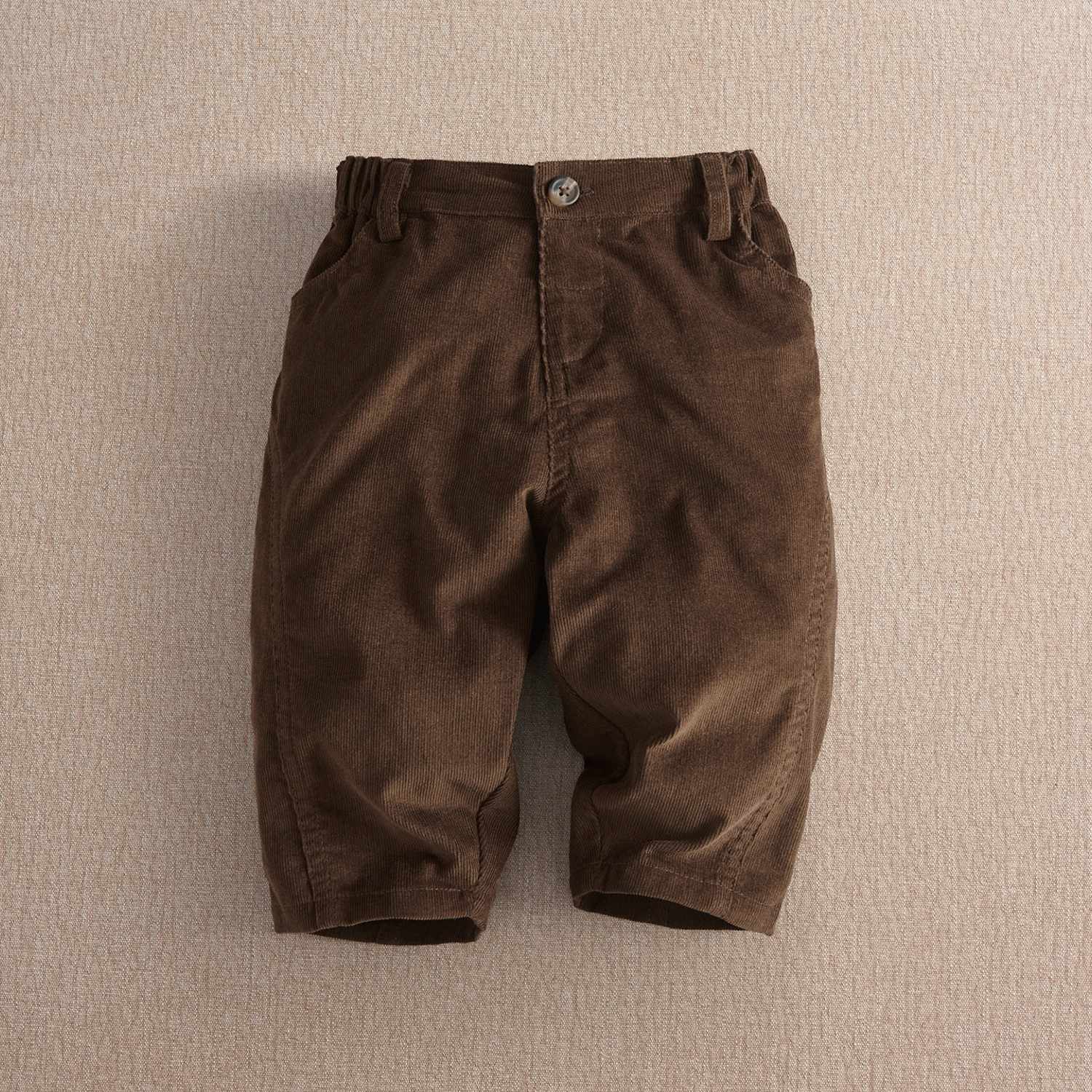 Mamas & Papas Boys Balloon Leg Cord Trousers - 9-12 Months - Brown - Available at M&S