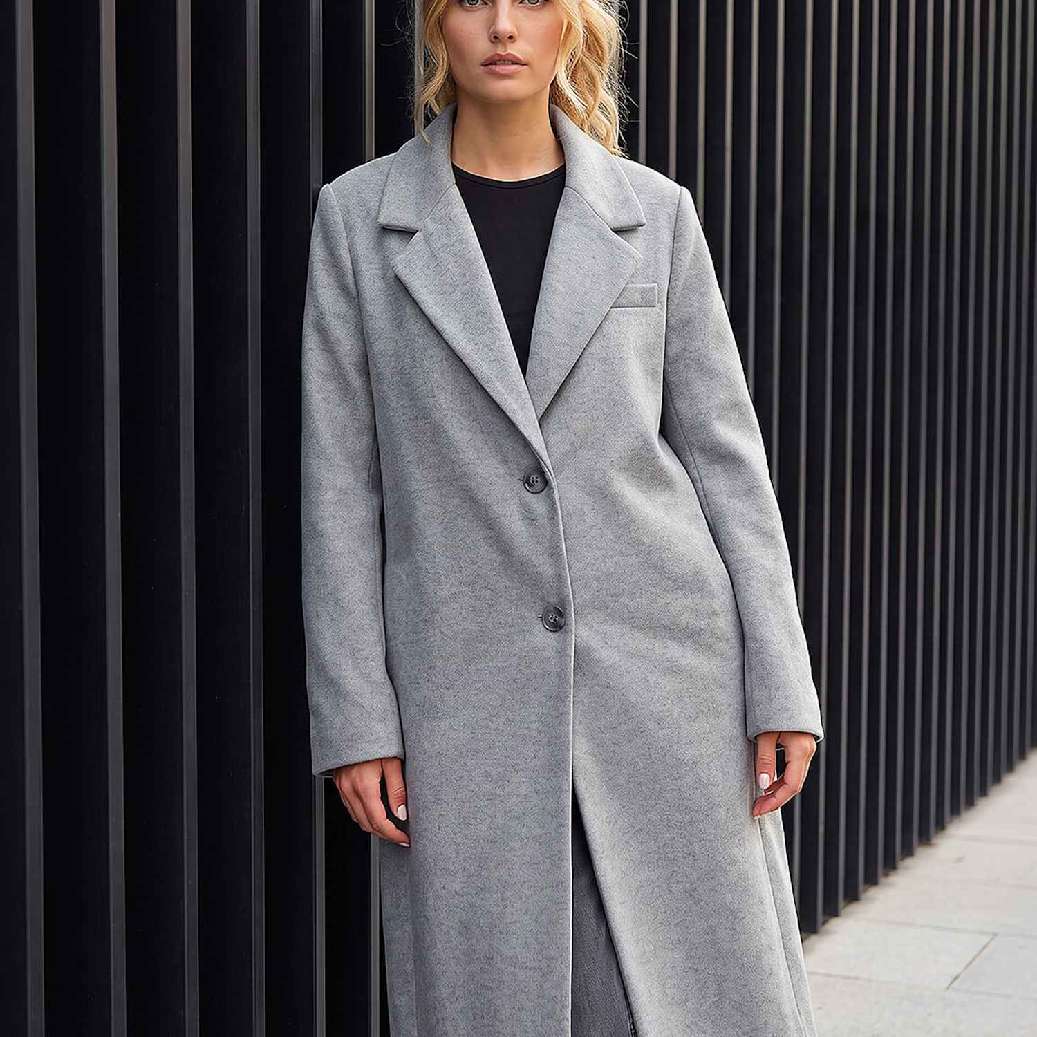 Roman Women's Single Breasted Tailored Coat - 14 - Grey Mix - Available at M&S