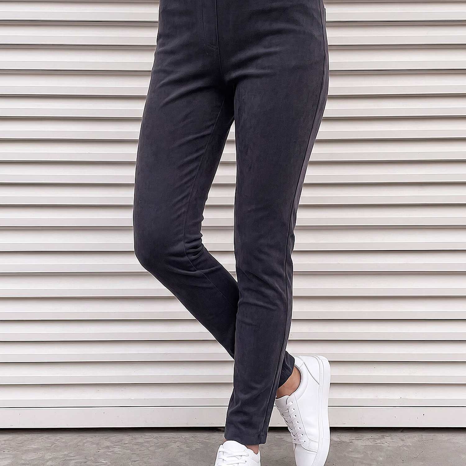 Roman Women's Cord Straight Leg Trousers - 18 - Navy Mix - Available at M&S