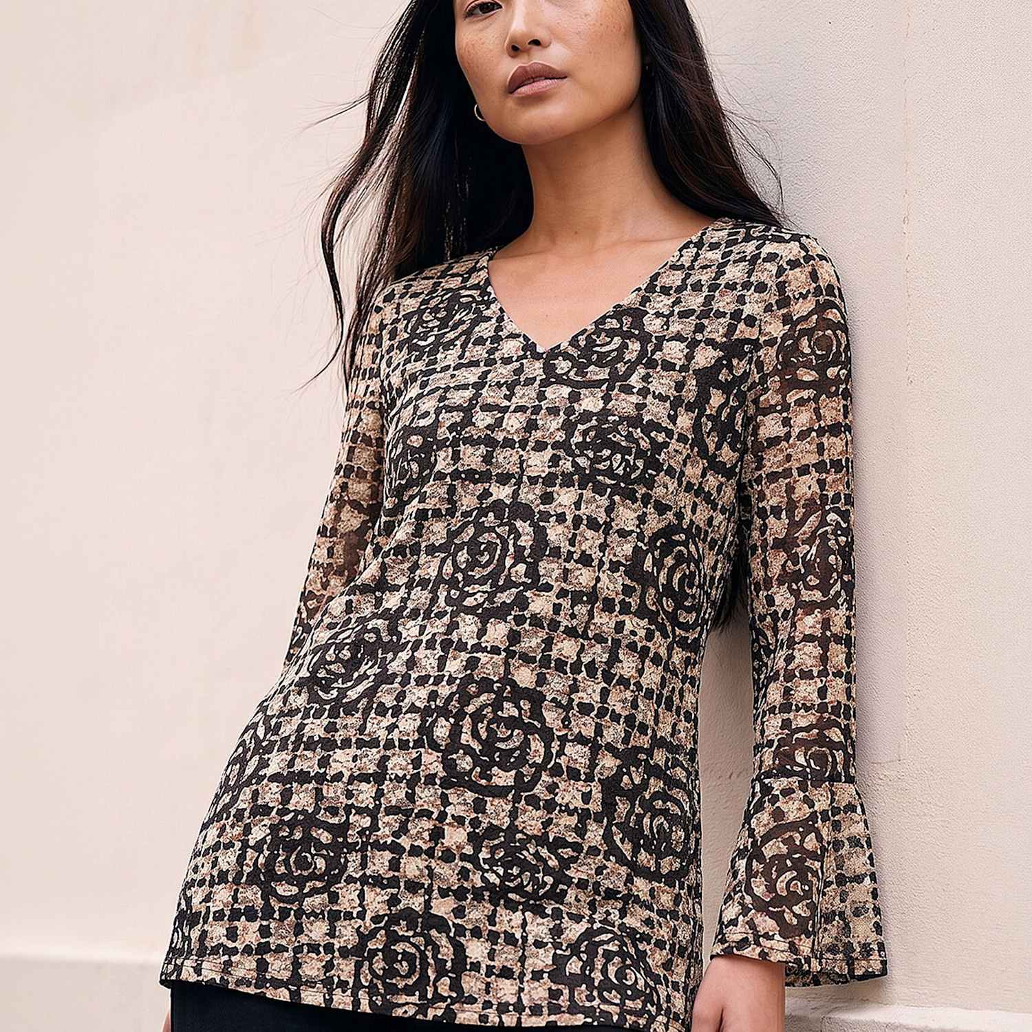 Roman Women's Lace Floral Top - 10 - Natural Mix - Available at M&S