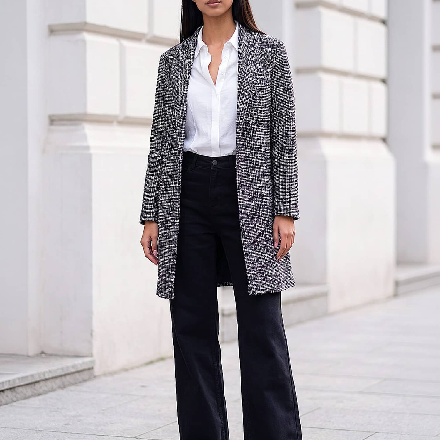 Roman Women's Petite Boucle Jacket - 16 - Black Mix - Available at M&S