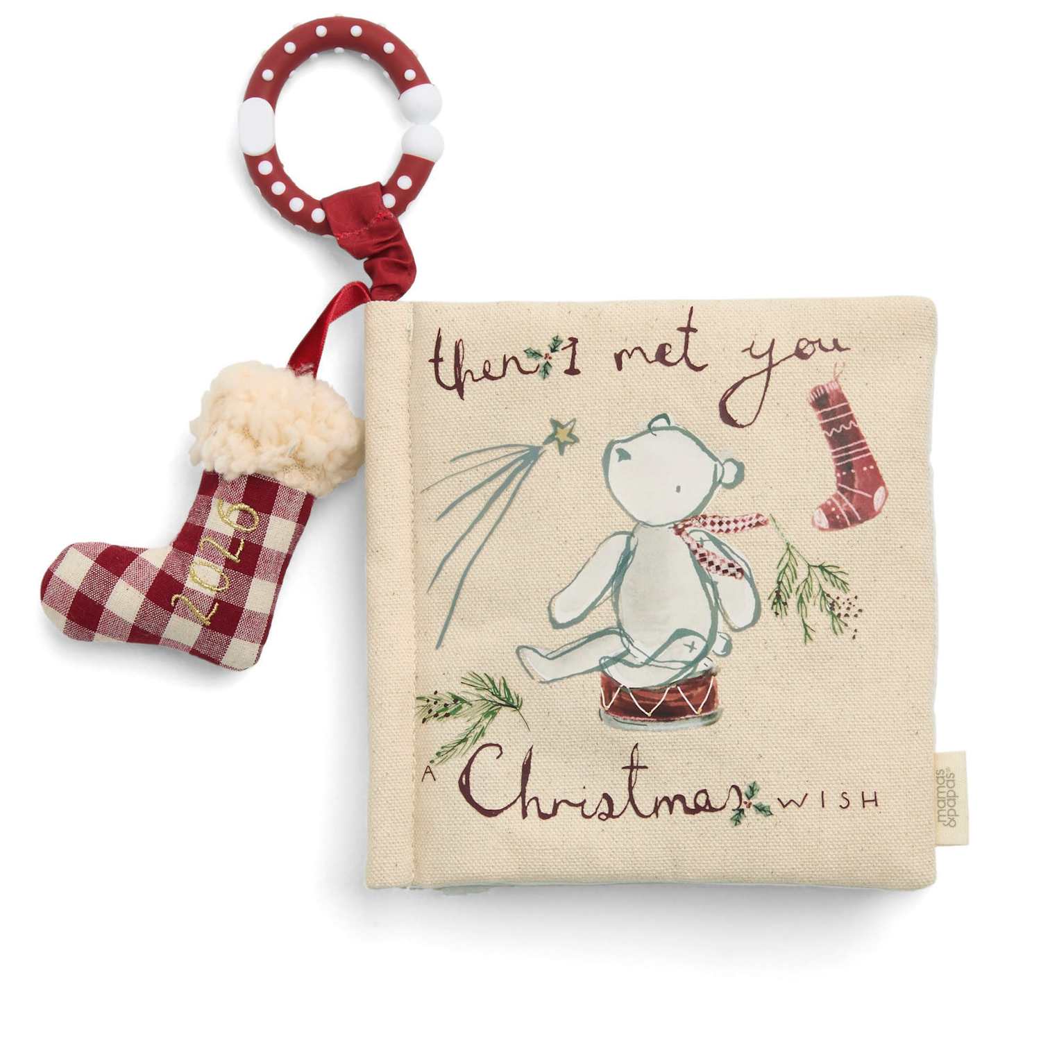 Mamas & Papas Christmas Sensory Baby Activity Book - Multi - Available at M&S