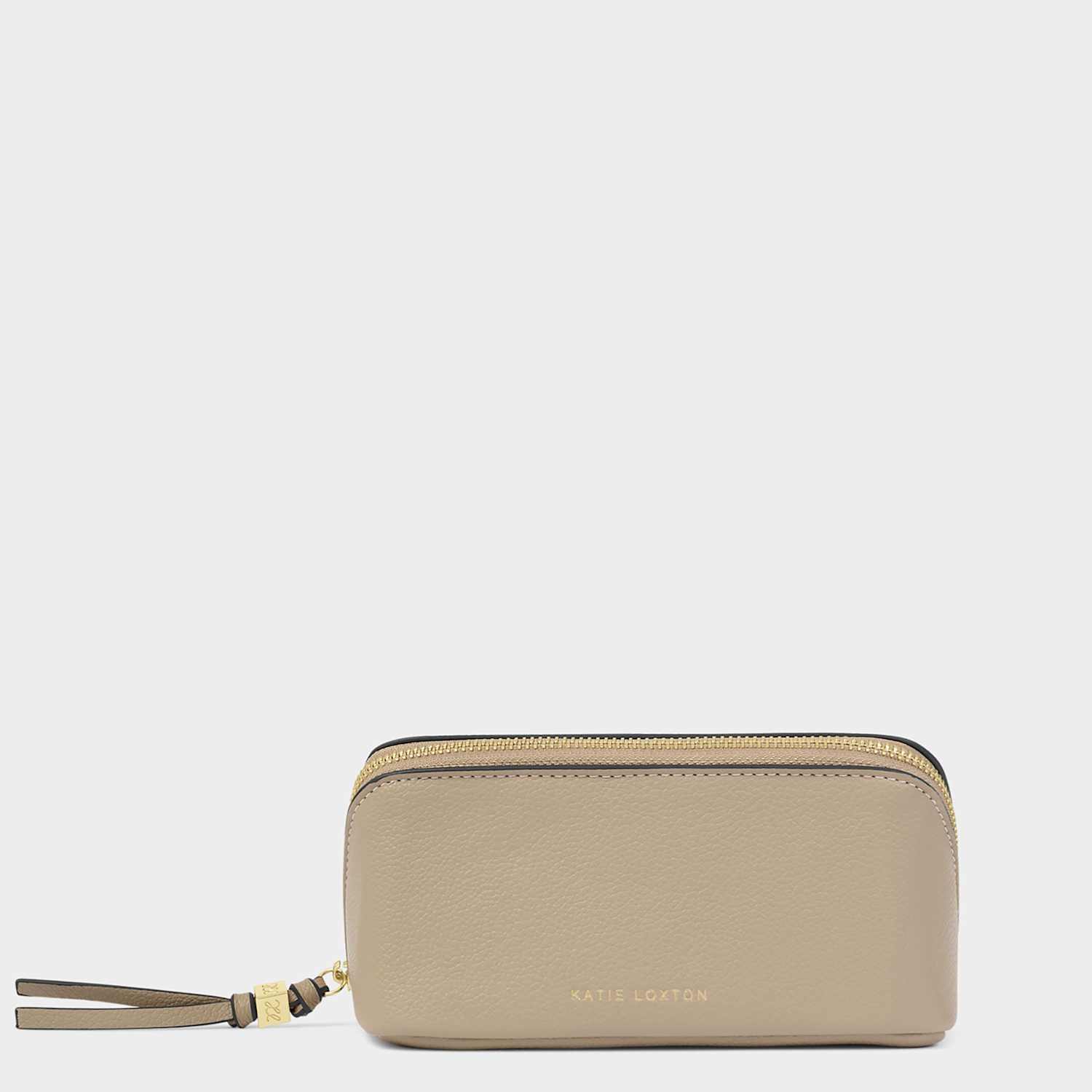 Katie Loxton Women's Fold Out Mirror Make Up Bag - Taupe - Available at M&S