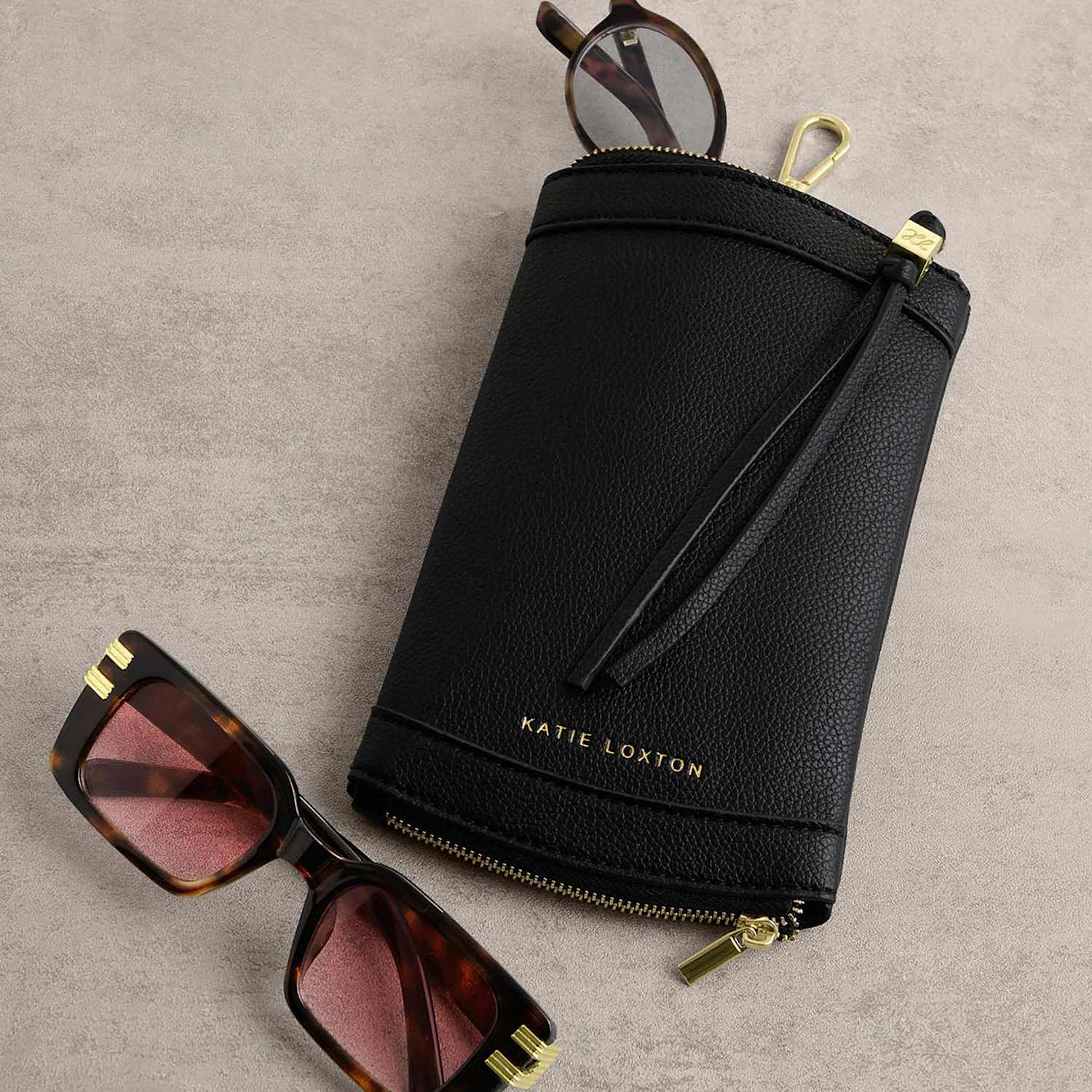 Katie Loxton Women's Duo Sunglasses Case - Black - Available at M&S
