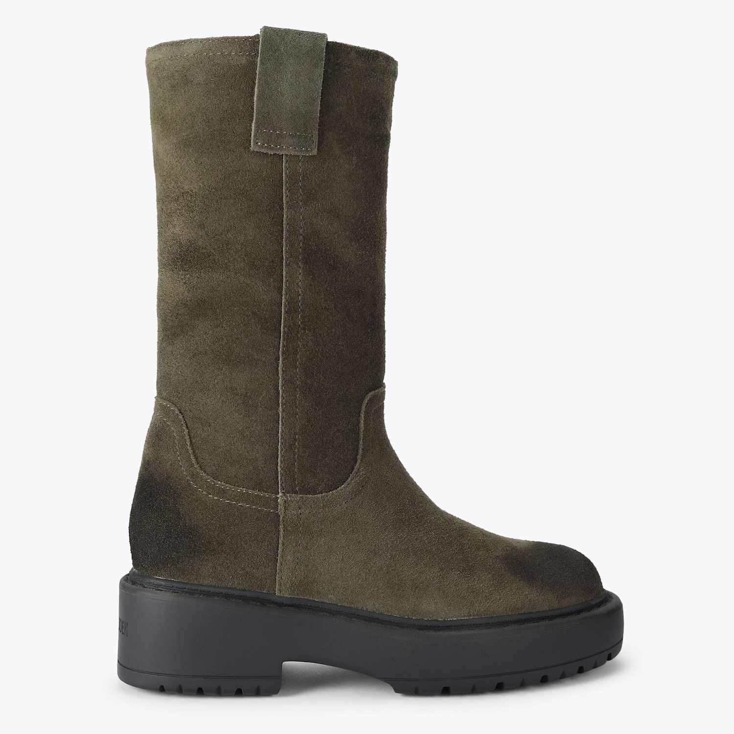Steve Madden Women's Ruckus Suede Flat Knee High Boots - 4 - Green - Available at M&S