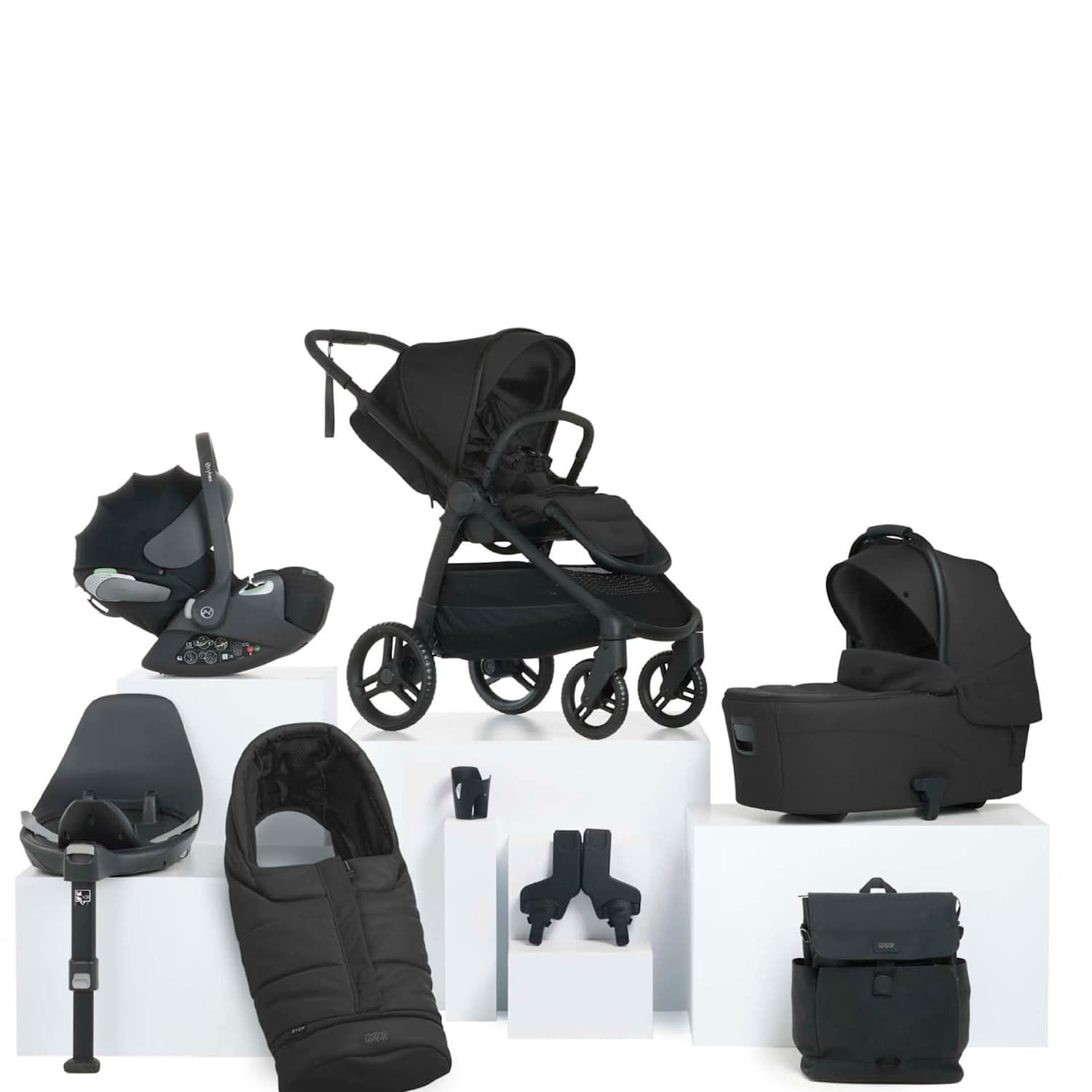 Mamas & Papas Kids Ocarro 2 8 Piece Complete Kit - Black - Available at M&S