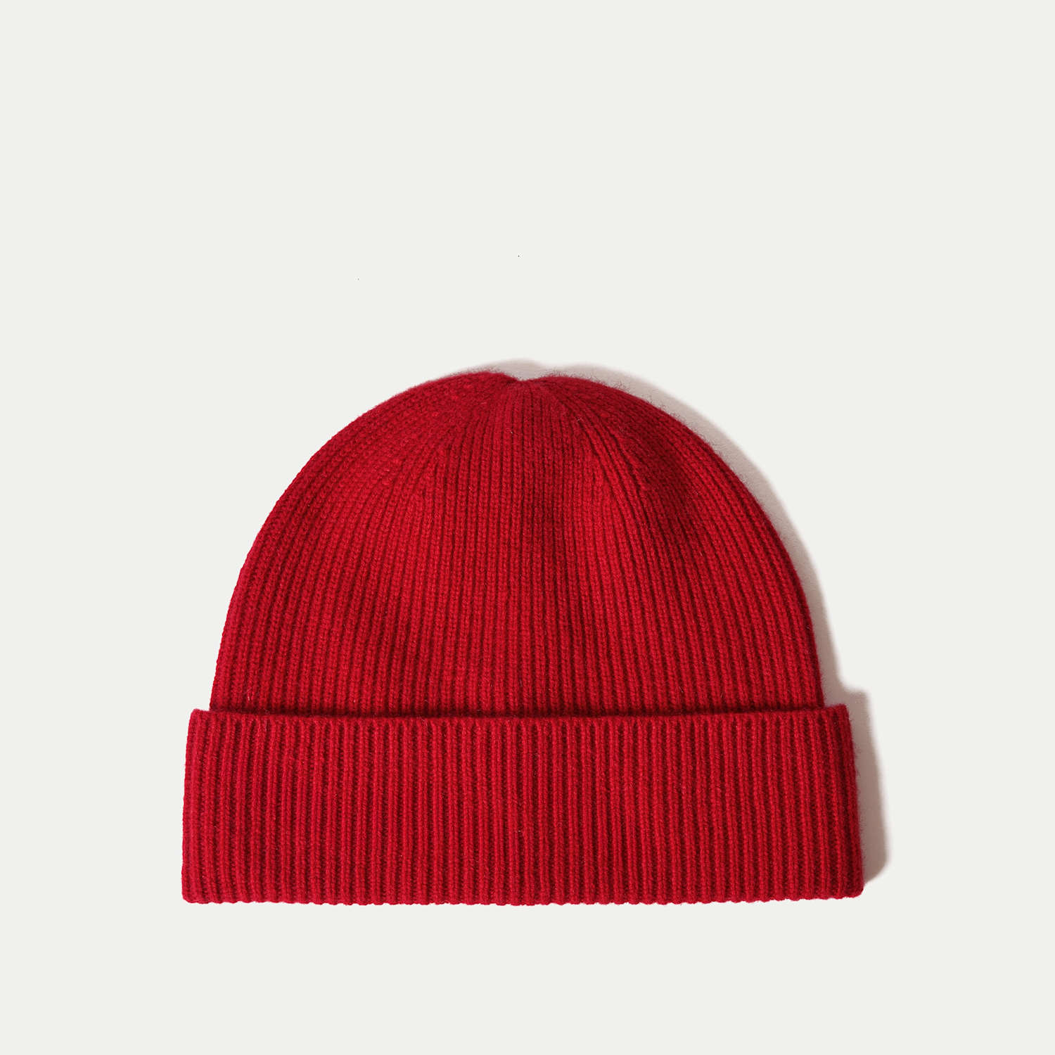 Jigsaw Women's Pure Cashmere Rib Beanie Hat - Cherry Red - Available at M&S