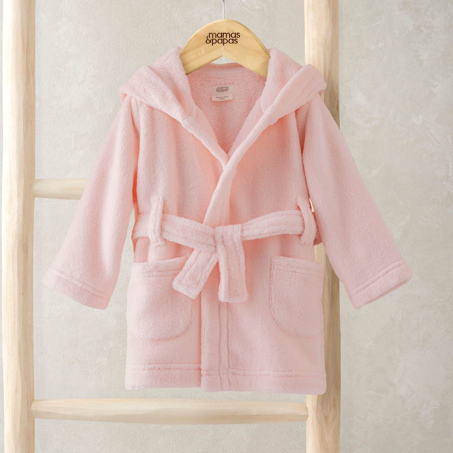 Mamas & Papas Girls Bunny Hood Dressing Gown (3 Mths-3 Yrs) - 18-24 Months - Pink - Available at M&S