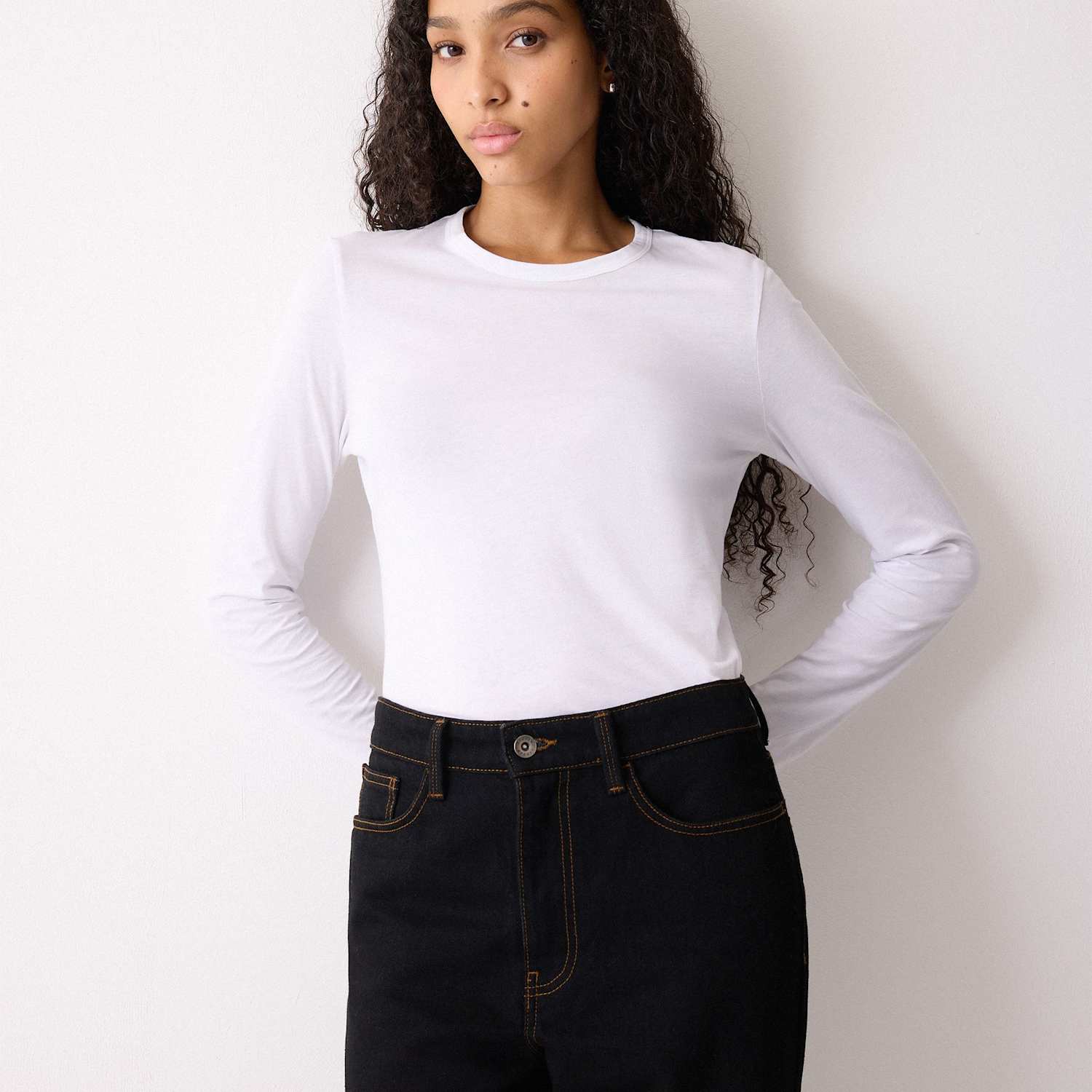 Jigsaw Women's Pure Cotton T-Shirt - Small - White - Available at M&S