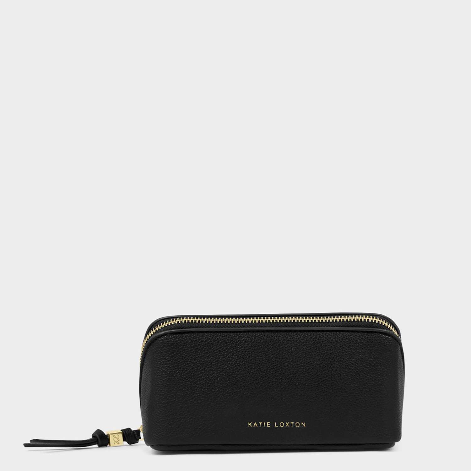 Katie Loxton Women's Faux Leather Fold-Out Mirror Make-Up Bag - Black - Available at M&S