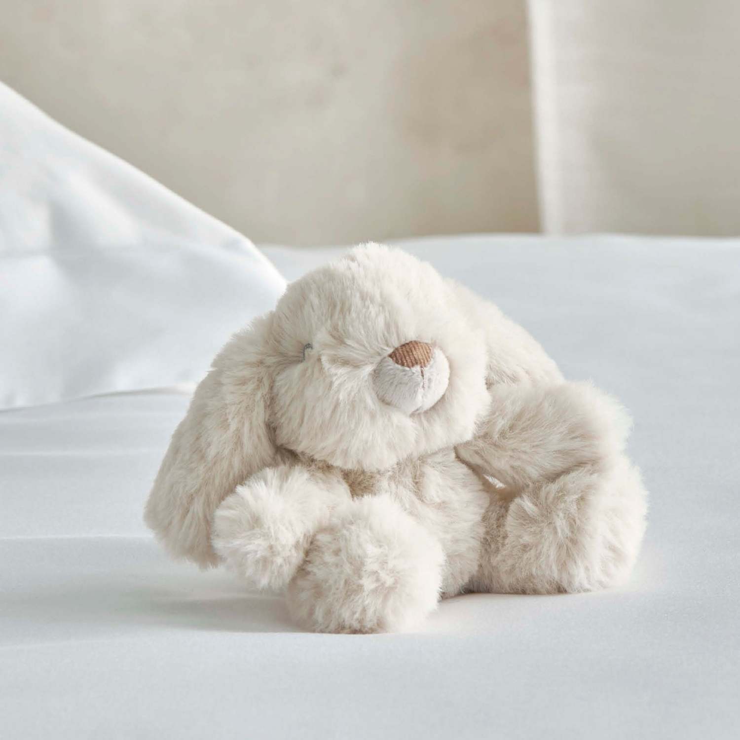 Mamas & Papas Kids Faux Fur Bunny Soft Toy - Grey - Available at M&S