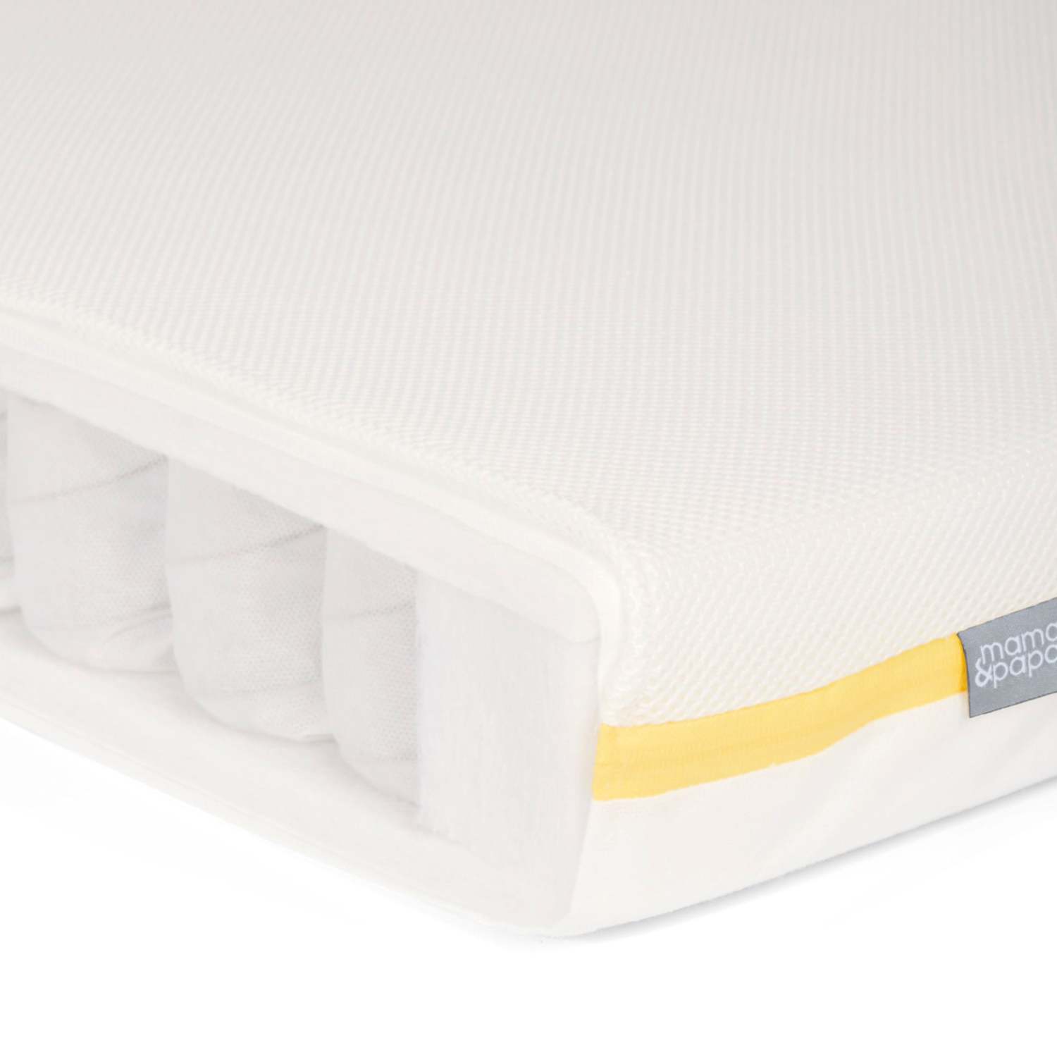 Mamas & Papas unisex Essential Pocket Spring Cot Bed Mattress - White - Available at M&S