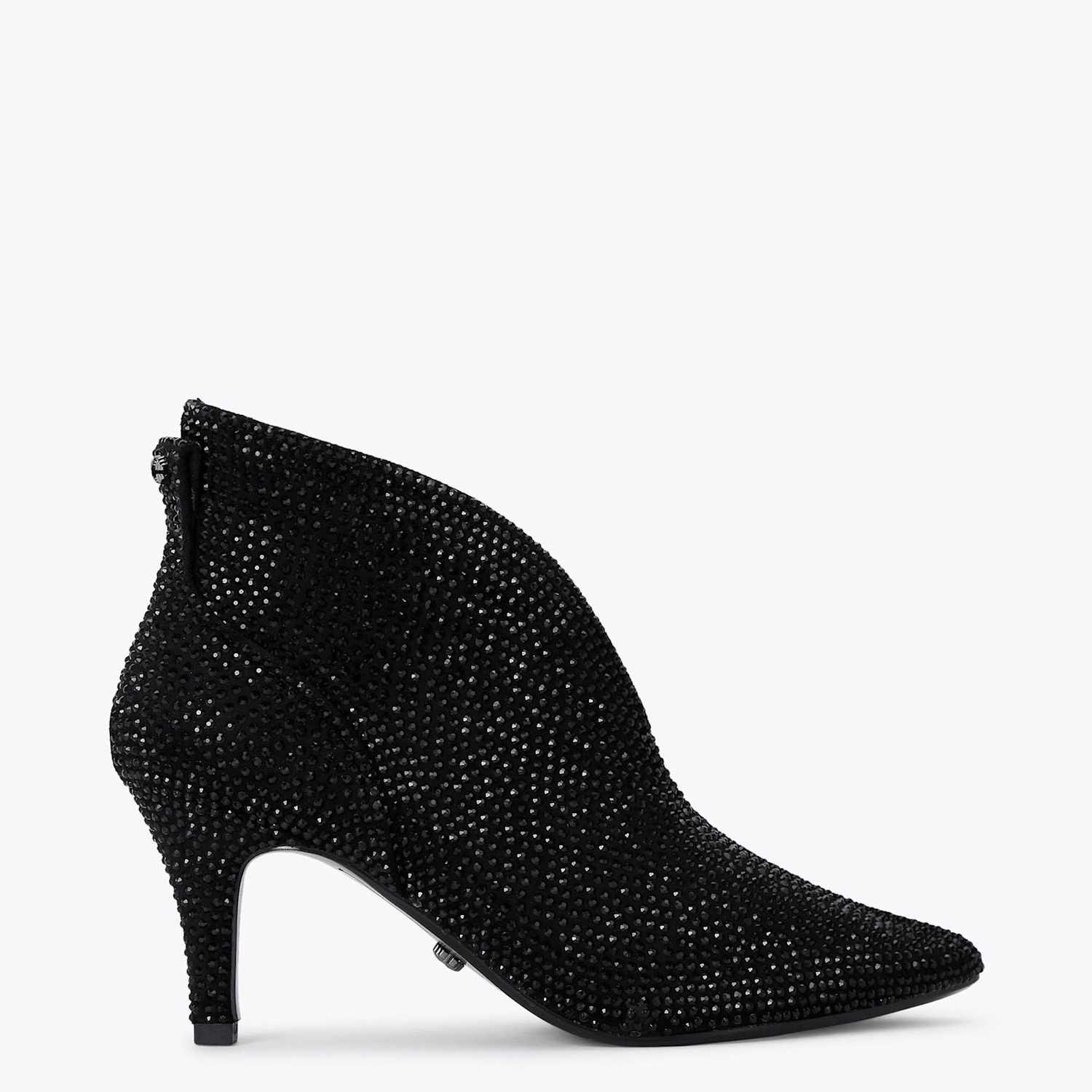 Carvela Women's Wide Fit Sparkle Stiletto Heel Ankle Boots - 7 - Black Mix - Available at M&S