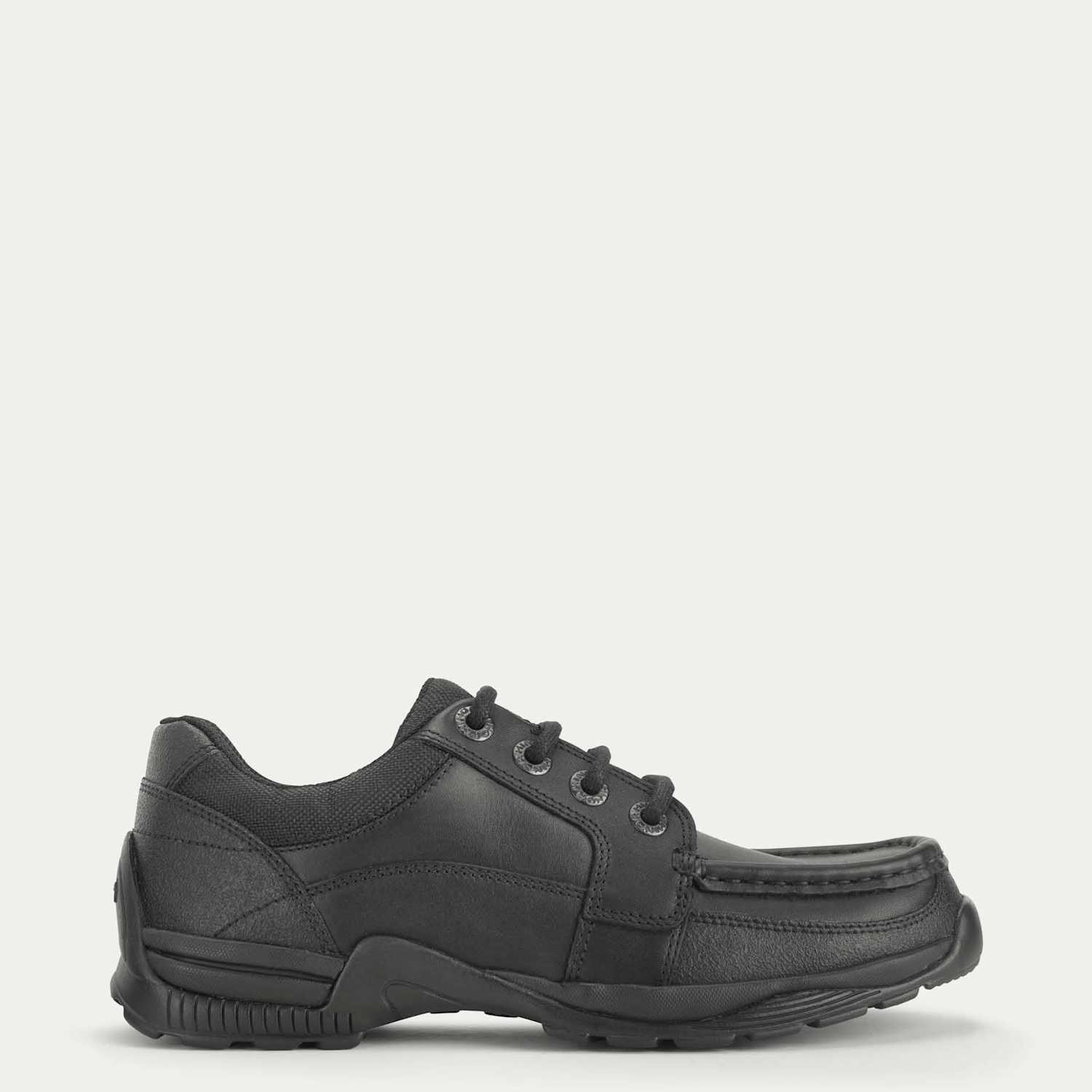 Start-Rite Boys Leather Lace School Shoes (2 Large-10 Large) - 10 Large - Black - Available at M&S