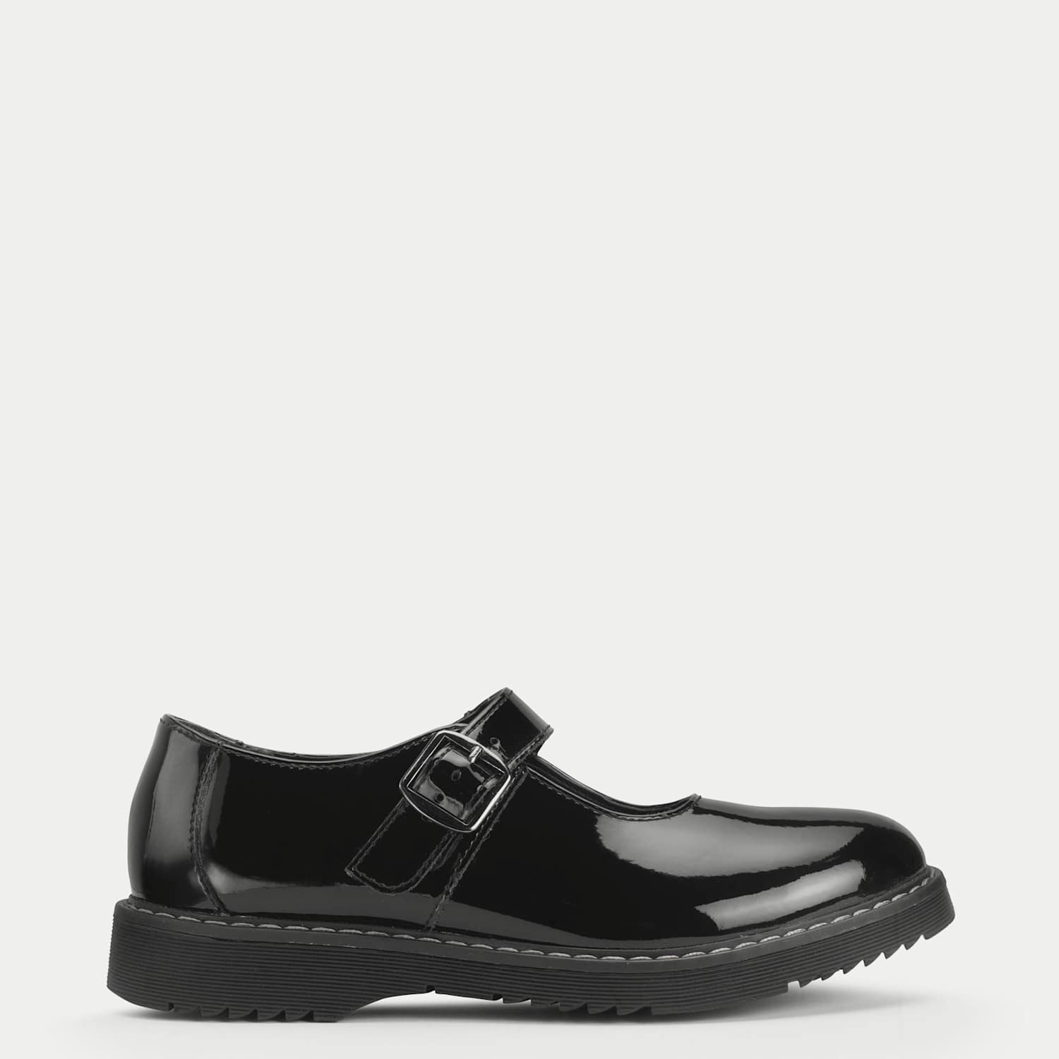 Start-Rite Girls Patent School Shoes (12 ½ Small - 9 Large) - 12½ - Black - Available at M&S