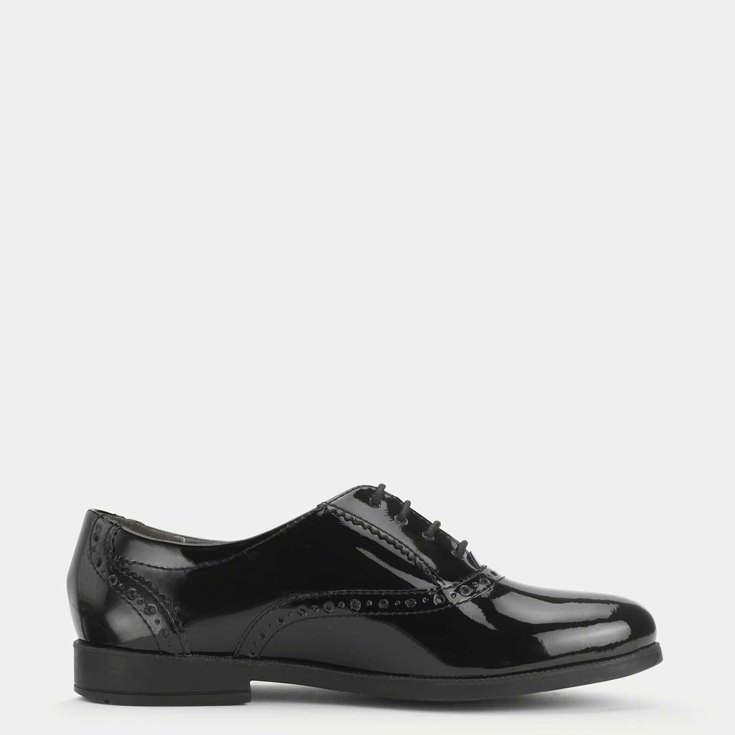 Start-Rite Girls Patent Leather School Shoes (2 Large - 8 Large) - Black - Available at M&S