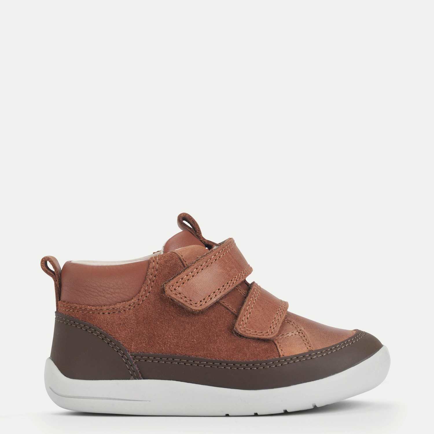 Start-Rite Boys Leather Riptape Trainers (4 Small-8 Small) - 8 - Brown Mix - Available at M&S