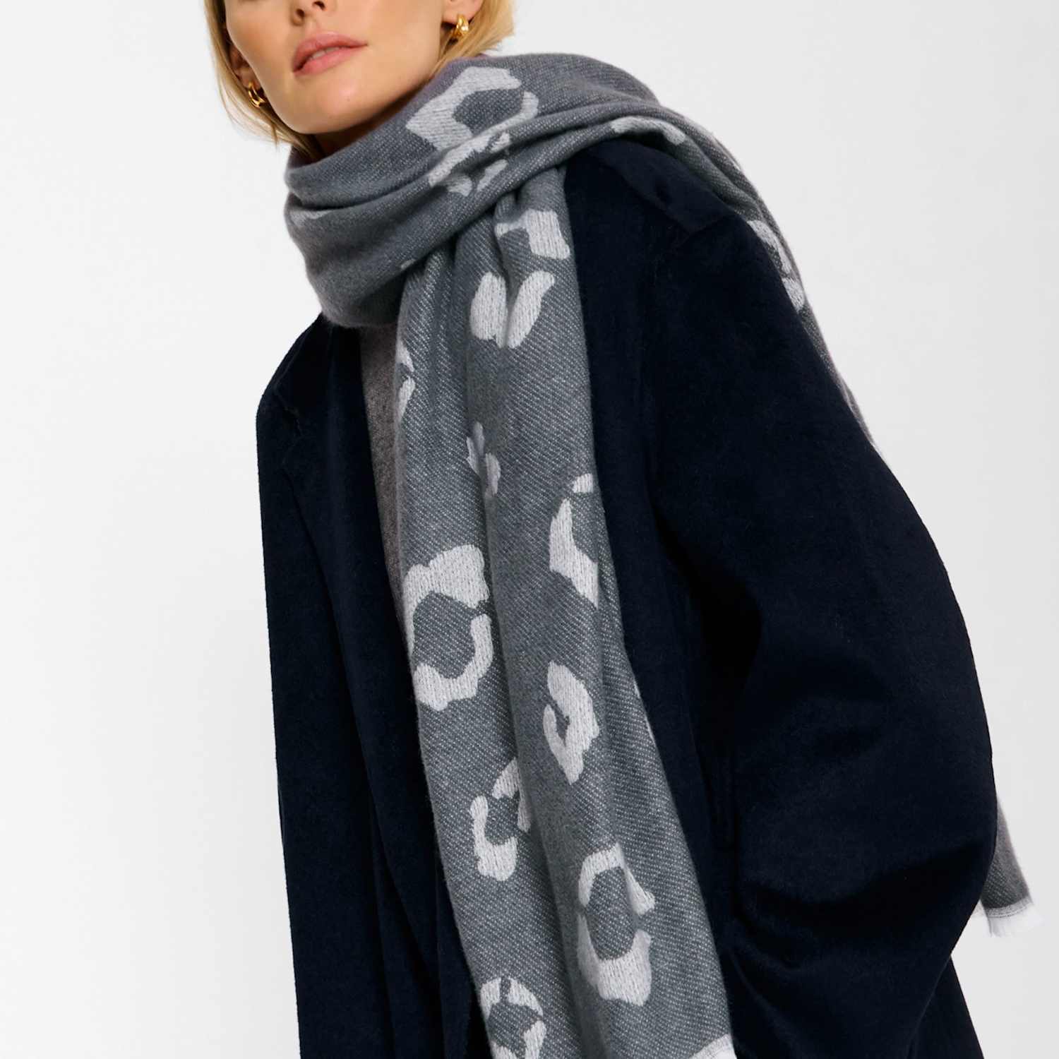 Katie Loxton Women's Animal Print Blanket Scarf - Brown Mix - Available at M&S