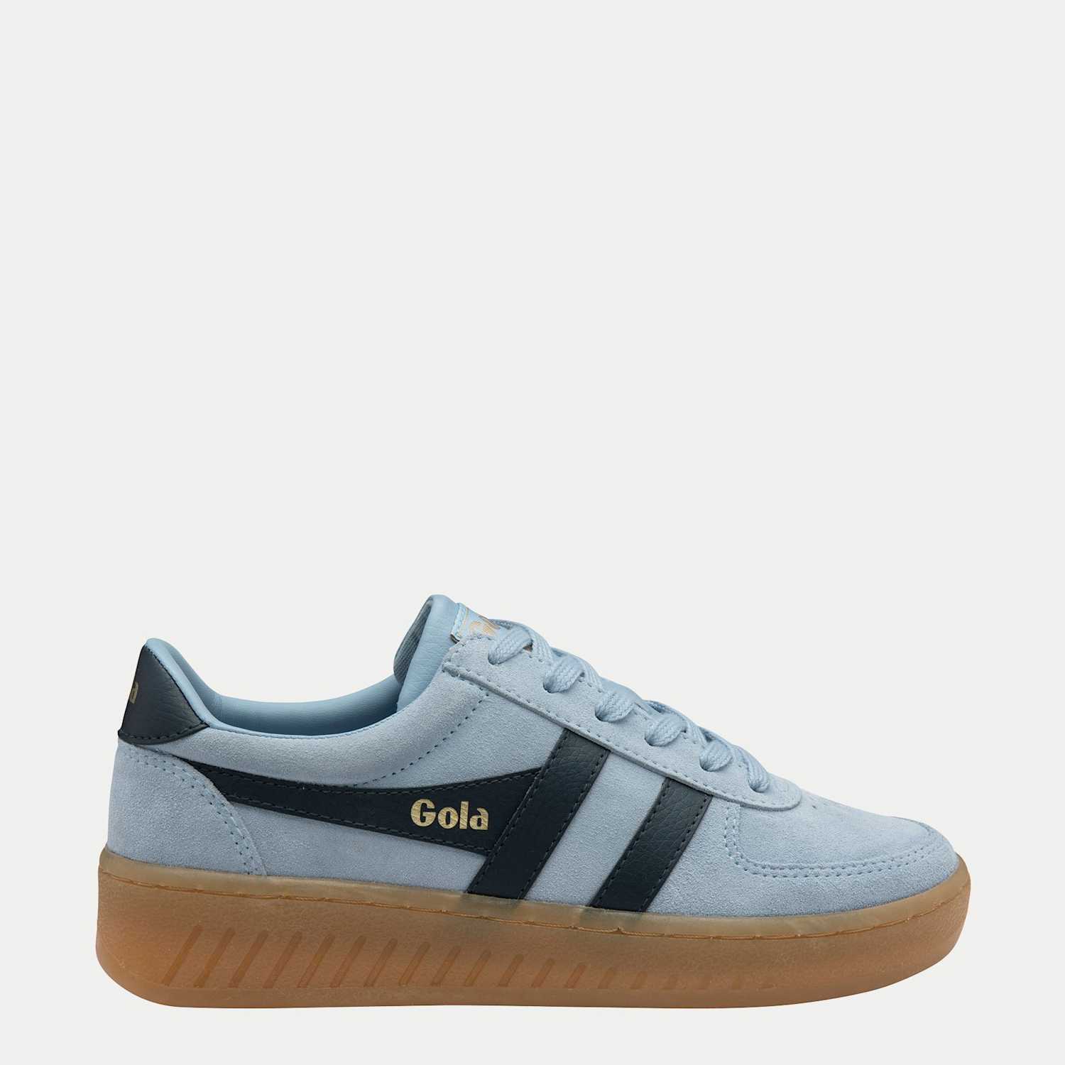 Gola Women's Grandslam Suede Trainers - 4 - Blue Mix - Available at M&S