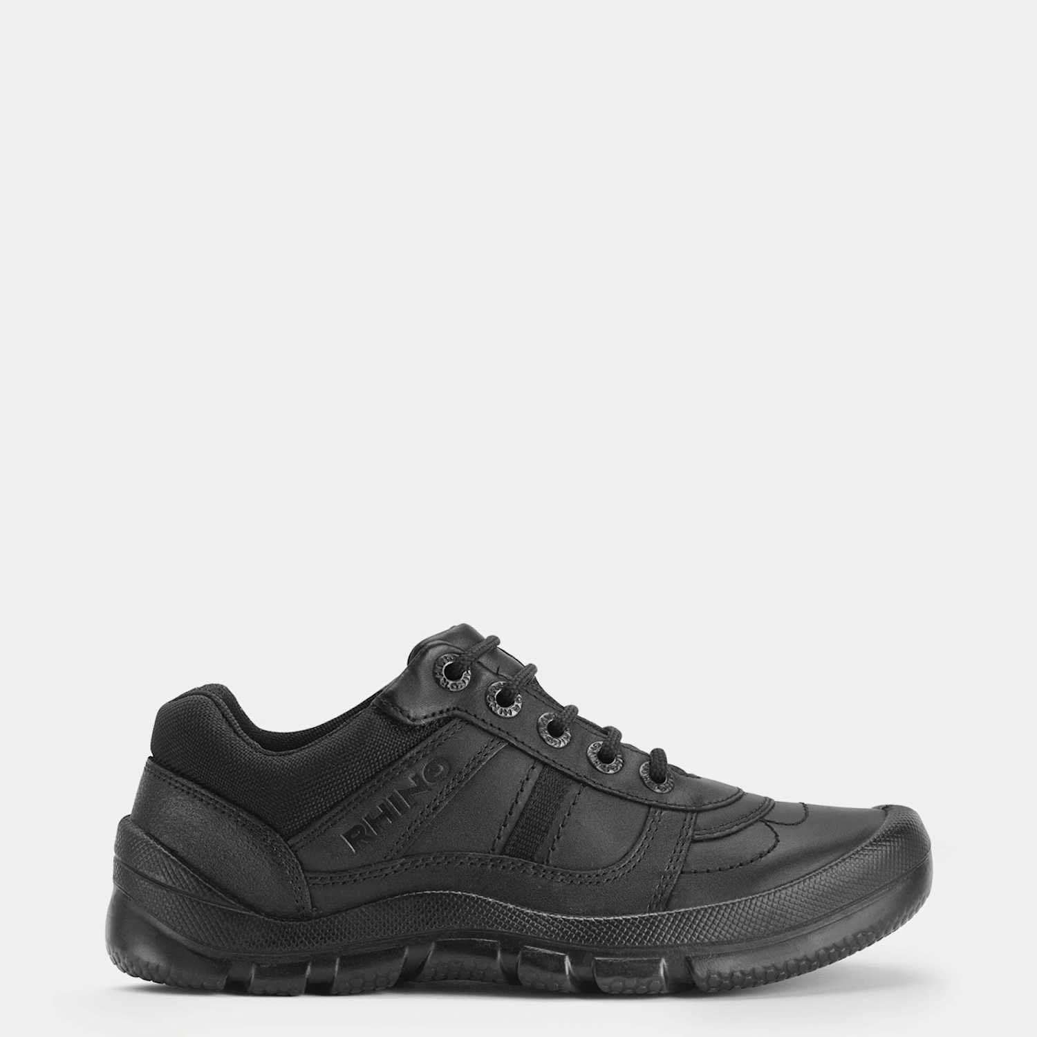 Start-Rite Boys Leather Lace School Shoes (1 Large - 9 Large) - Black - Available at M&S