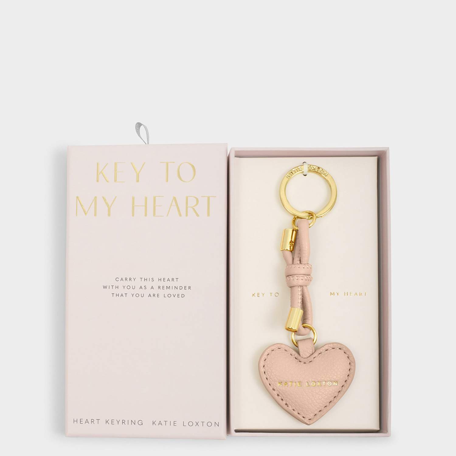 Katie Loxton Women's Gift Boxed Heart Keyring - Pink - Available at M&S