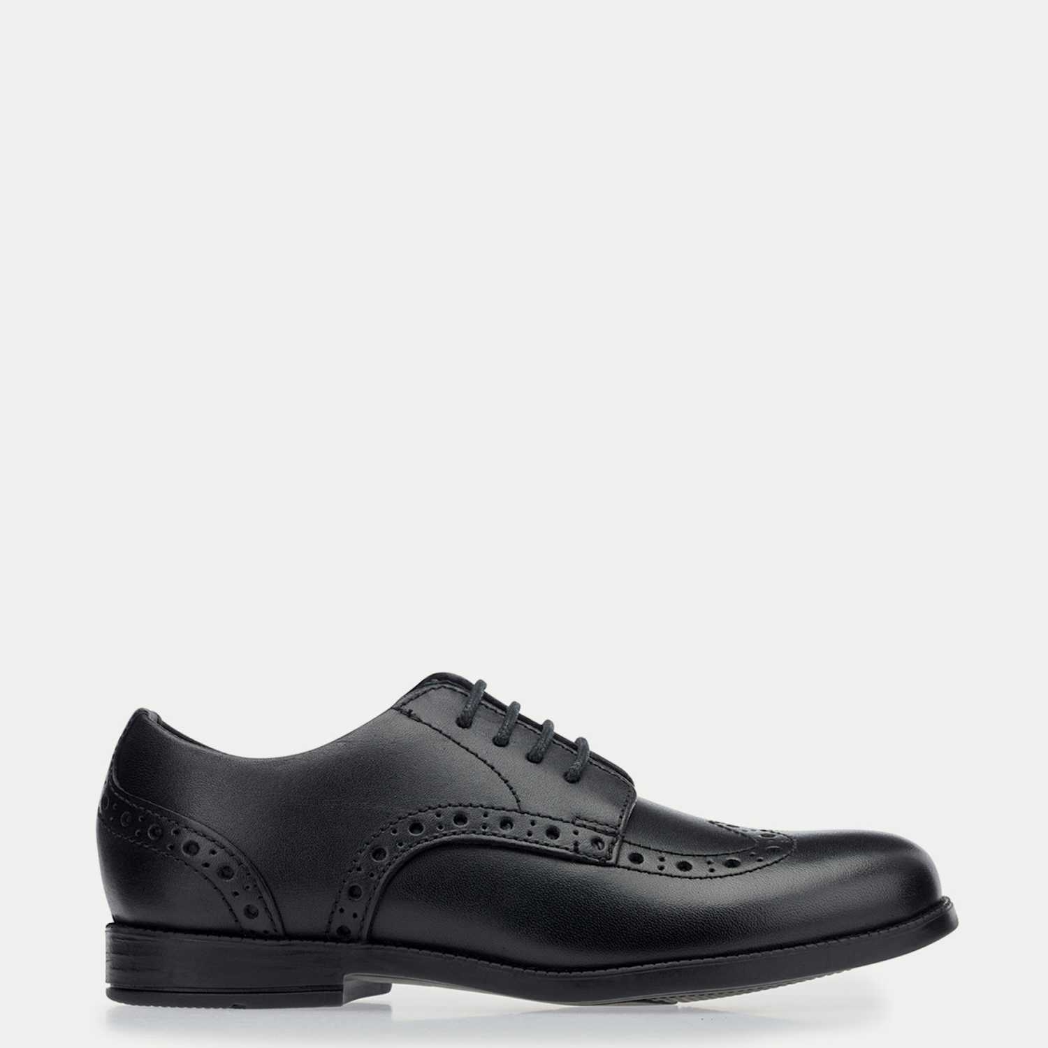Start-Rite Girls Leather School Shoes (10 Small - 13.5 Small) - Black - Available at M&S