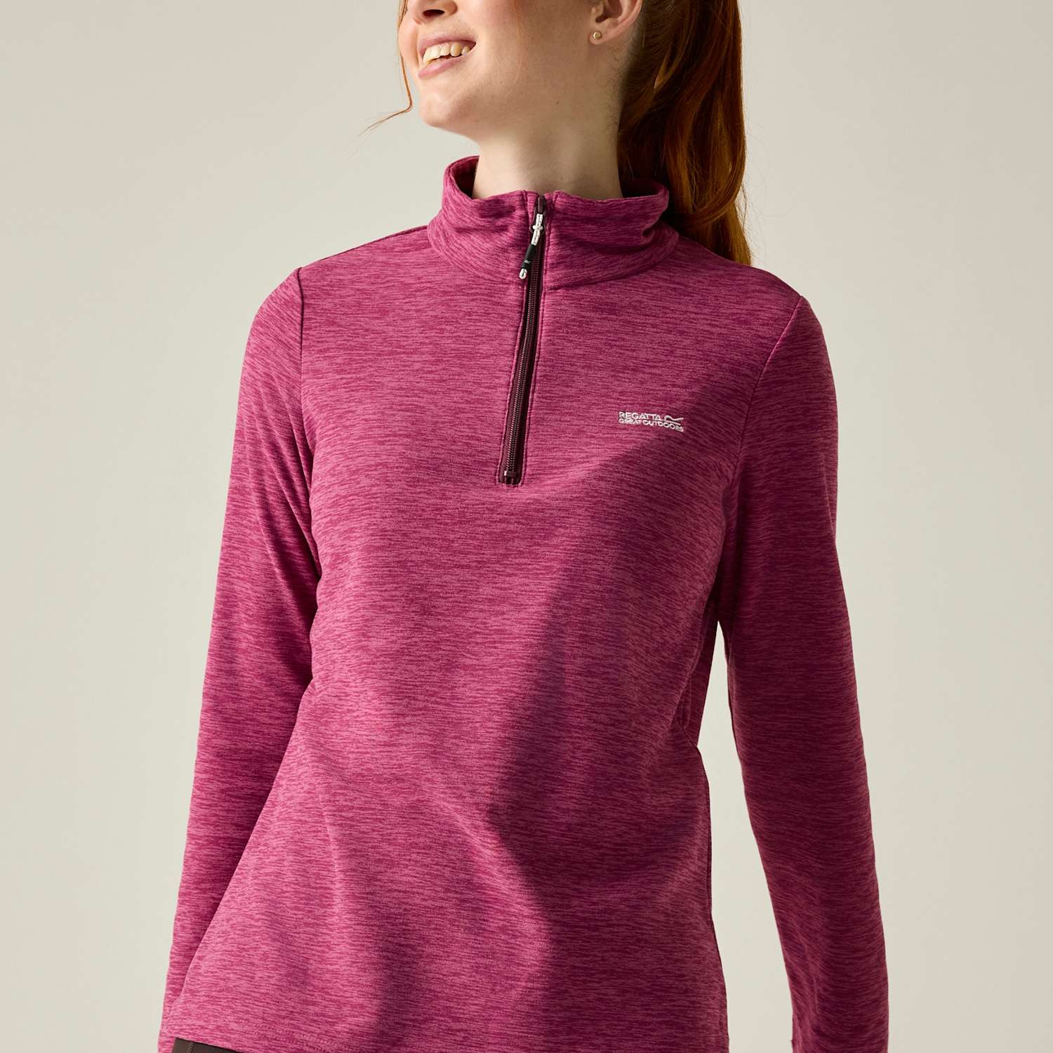 Regatta Women's Sweethart Half Zip Fleece Jacket - 8 - Purple - Available at M&S