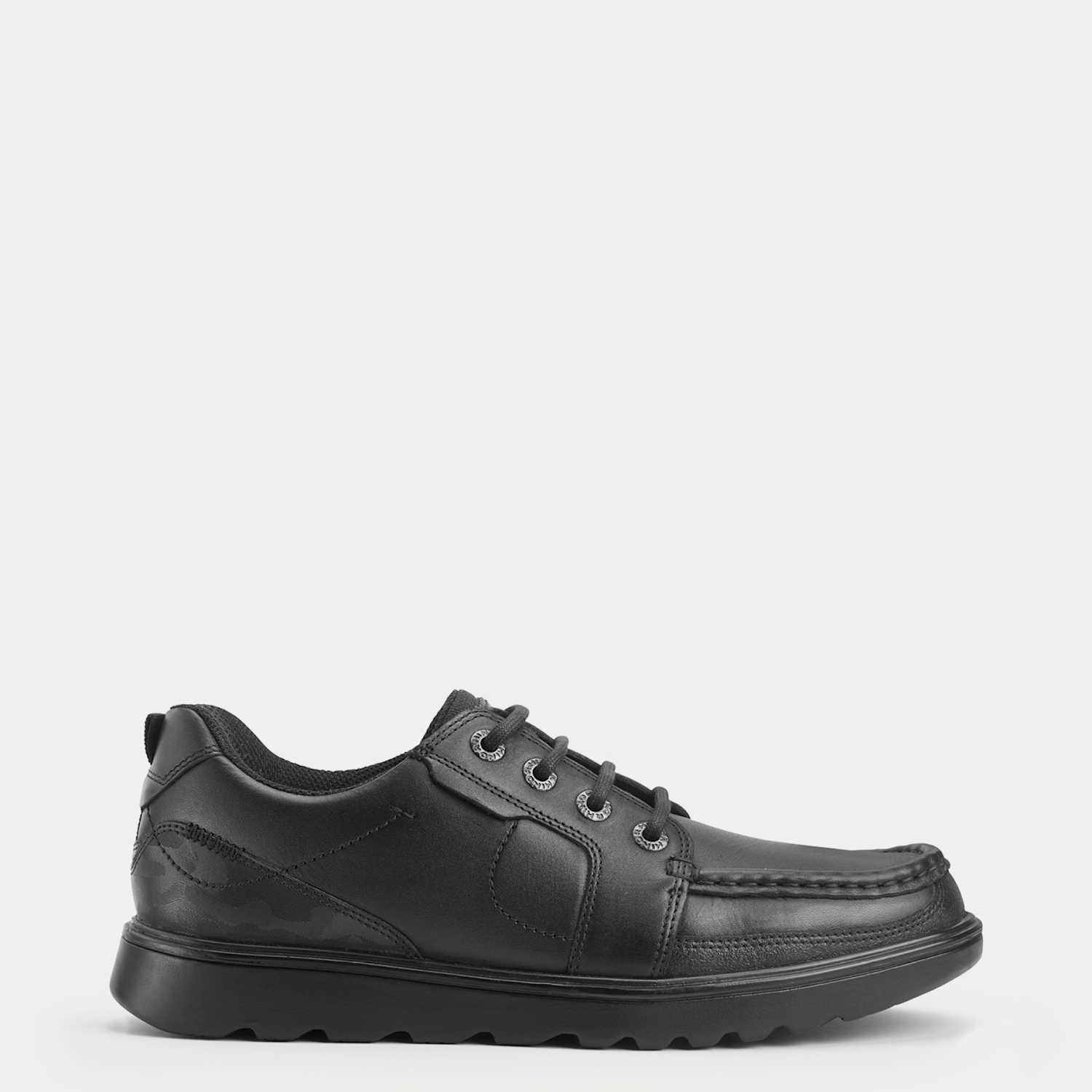 Start-Rite Boys Leather Lace School Shoes (2 Large - 10 Large) - 6½ - Black - Available at M&S