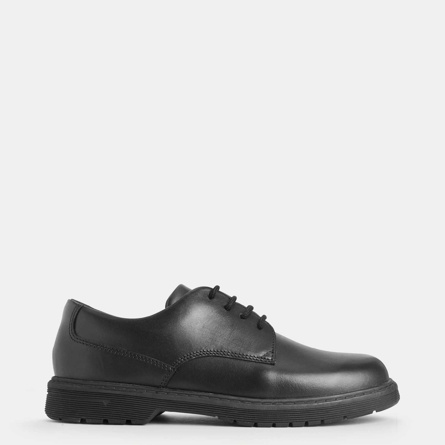 Start-Rite Boys Leather Lace School Shoes (2 Large - 12 Large) - 7½ - Black - Available at M&S