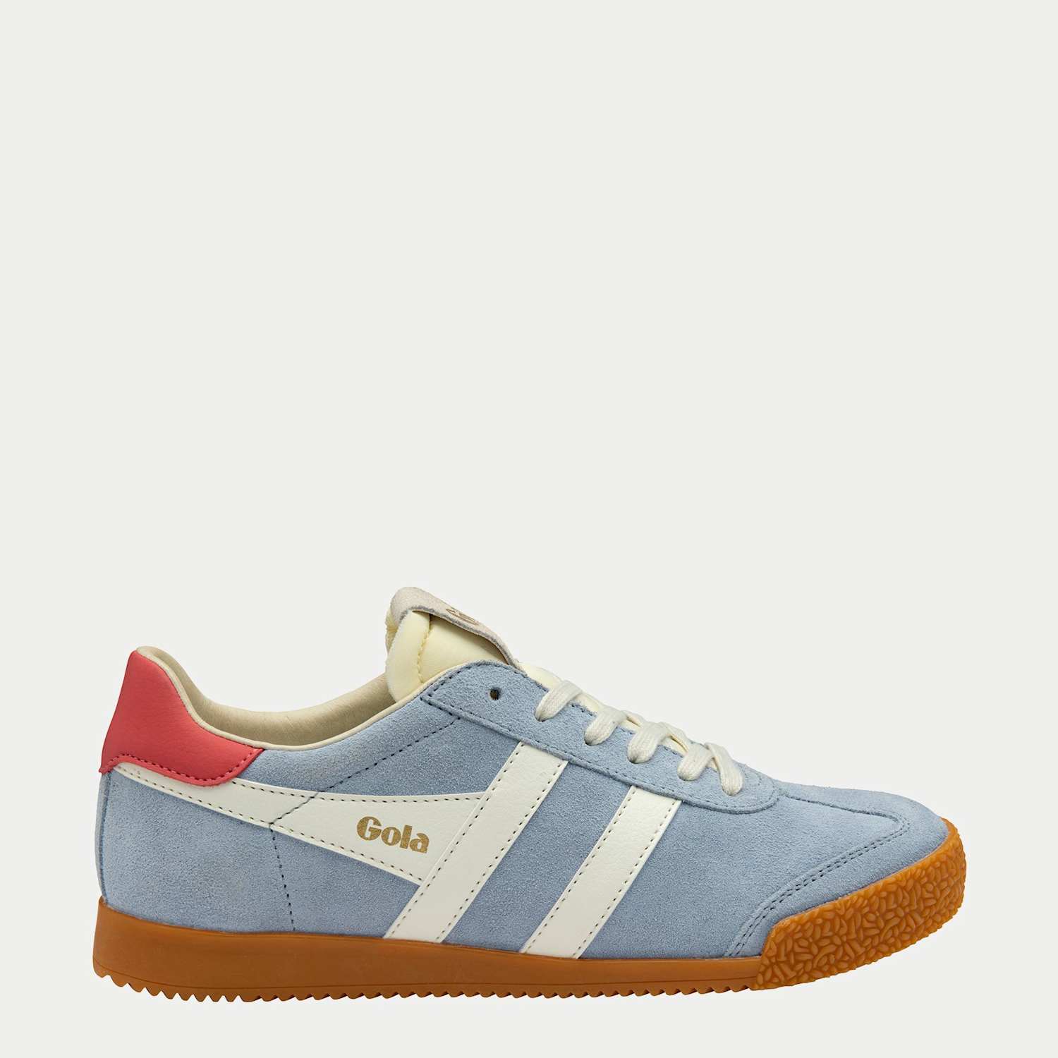 Gola Women's Elan Suede Trainers - 3 - White Mix - Available at M&S