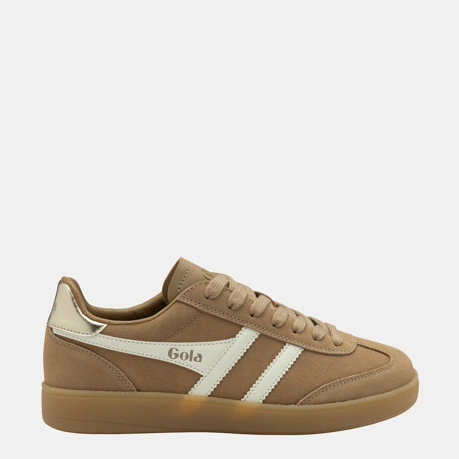 Gola Women's Viper Suede Colour Block Trainers - 4 - Light Brown - Available at M&S