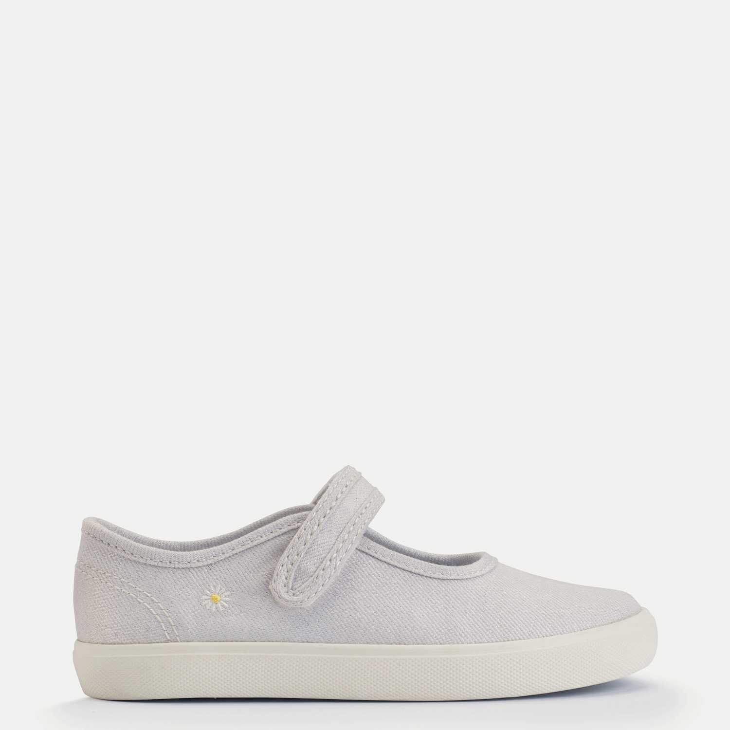 Start-Rite Girls Canvas Glitter Shoes (6 Small - 1 Large) - 12 - Silver - Available at M&S