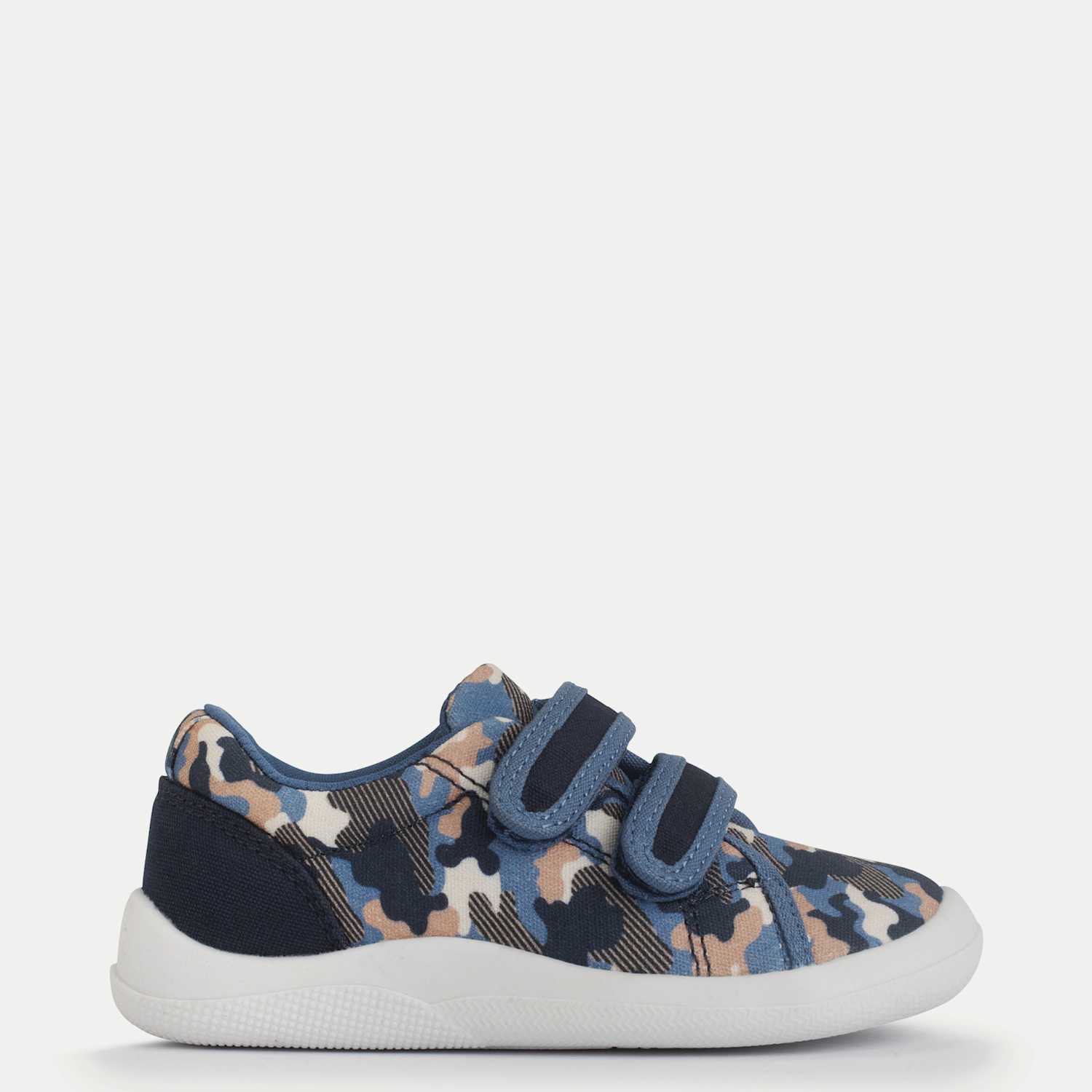 Start-Rite Boys Canvas Camo Riptape Trainers (3 Small - 7 Small) - 3 - Navy Mix - Available at M&S