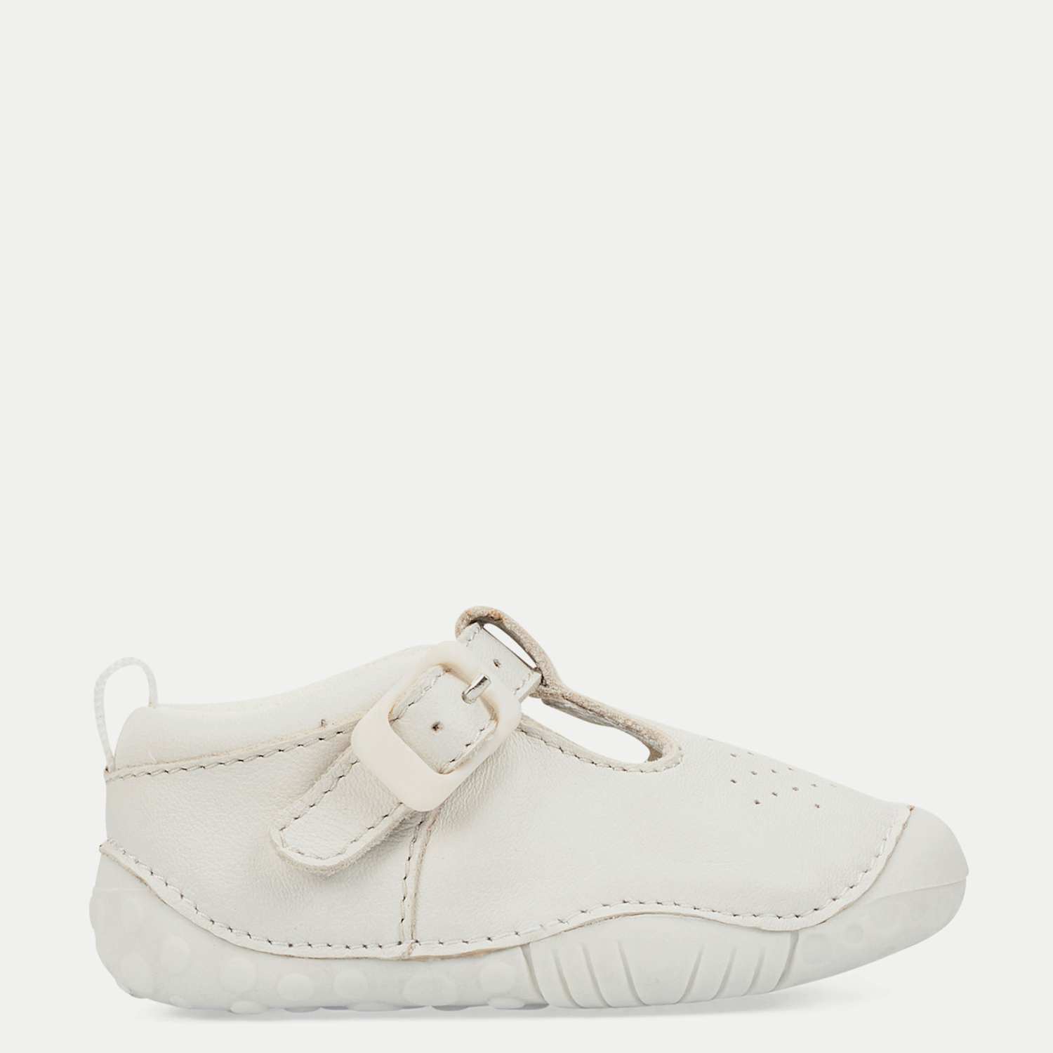 Start-Rite Baby Leather T-Bar Pram Shoes (2 Small - 5 Small) - White - Available at M&S