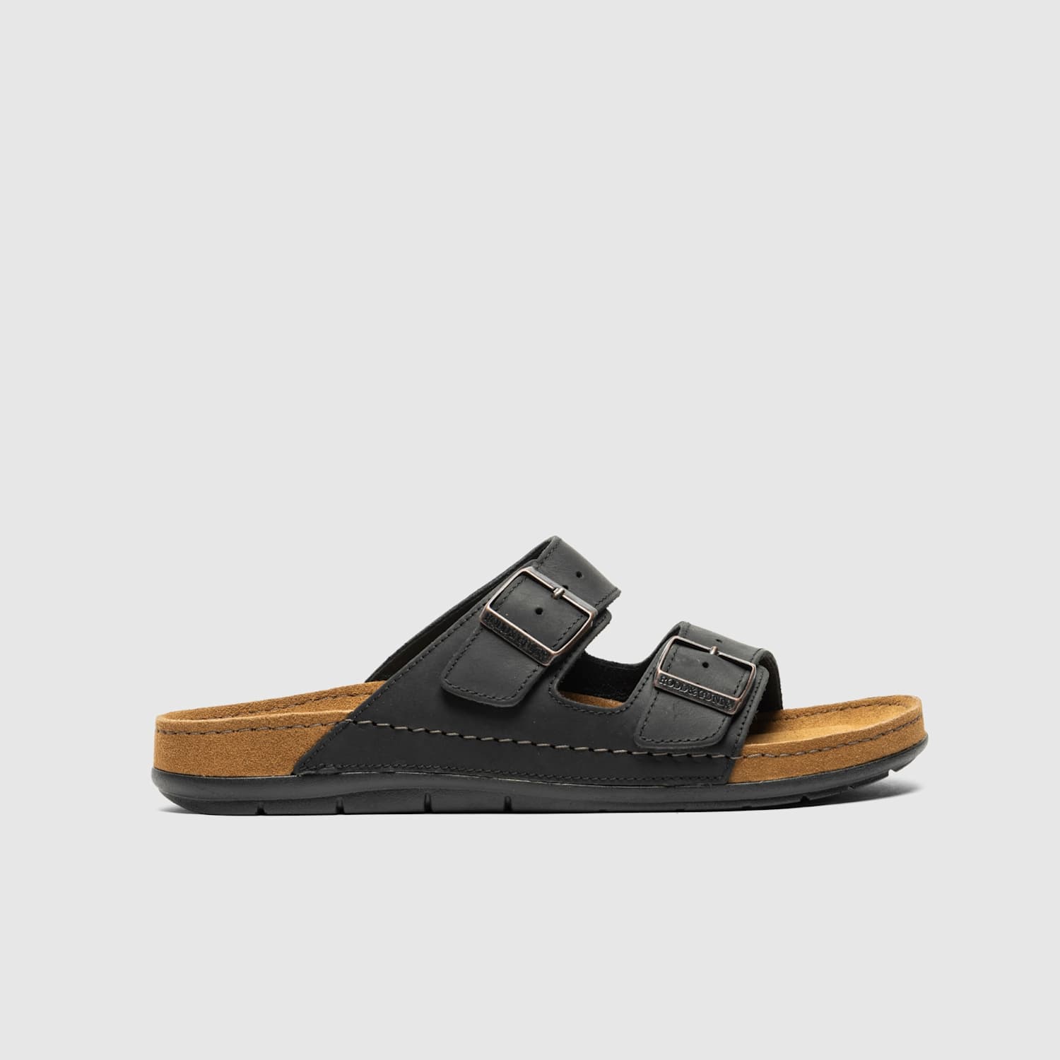 Rodd & Gunn Men's Leather Sliders - 10 - Black - Available at M&S
