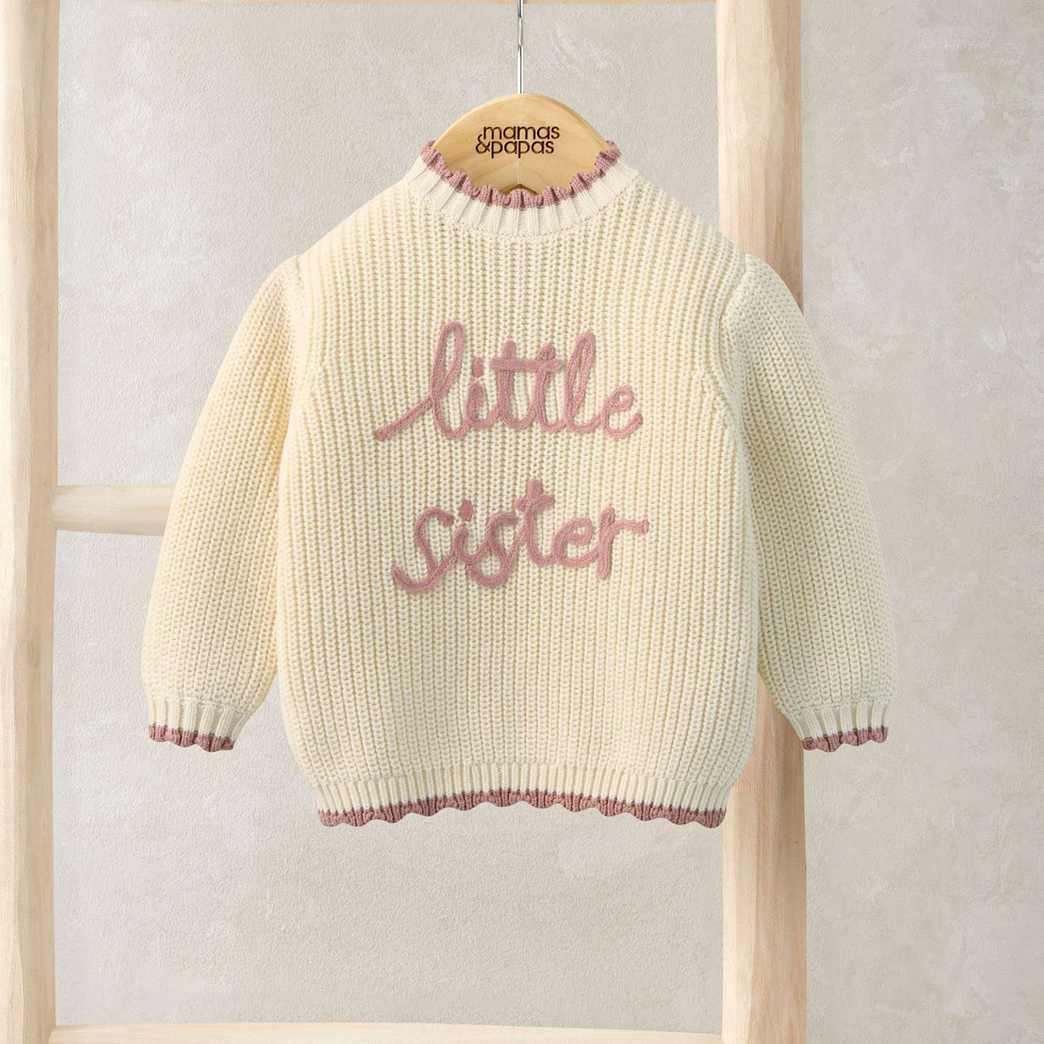 Mamas & Papas Girls Little Sister Jumper (7lbs-9 Mths) - Newborn - Pink - Available at M&S