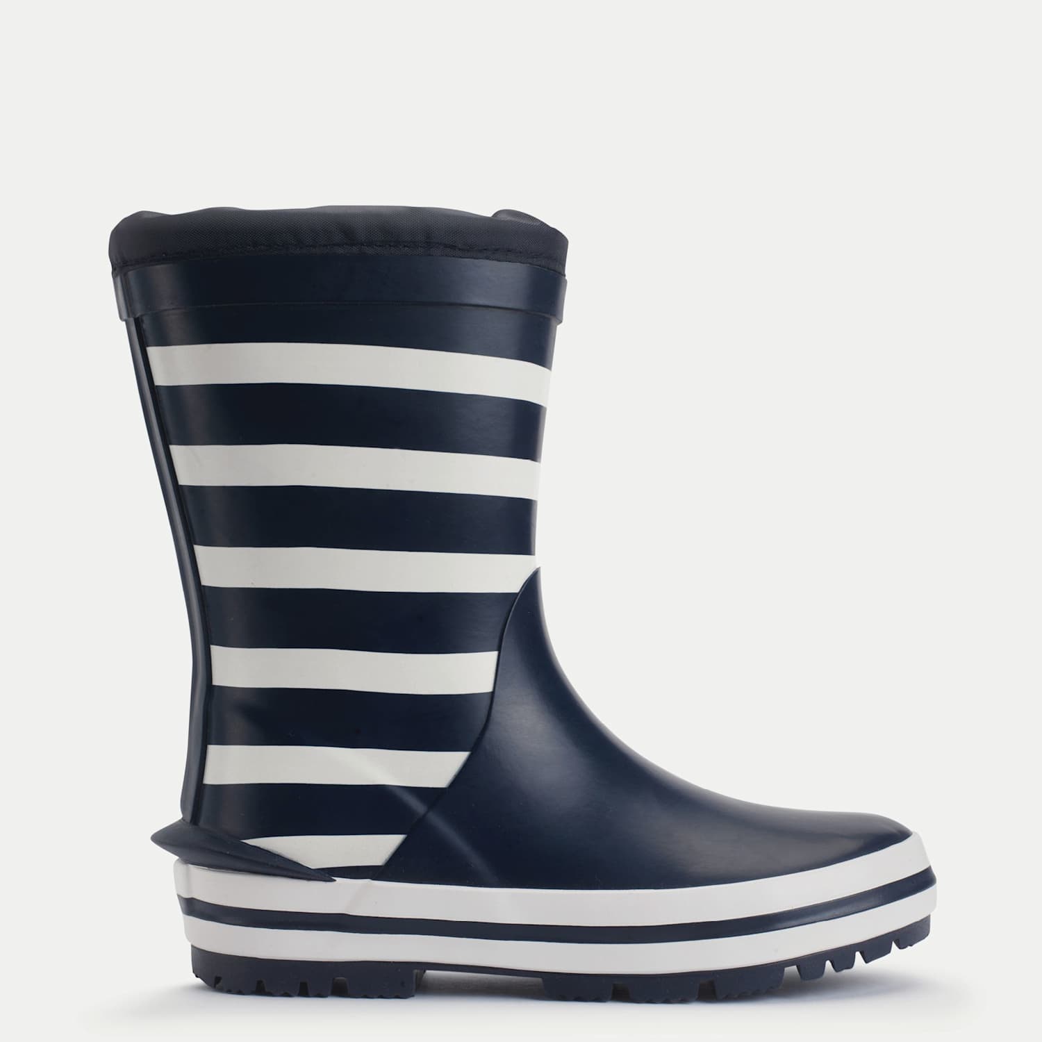 Start-Rite Boys Little Puddle Striped Wellies (4-8 Small) - 8 - Navy Mix - Available at M&S